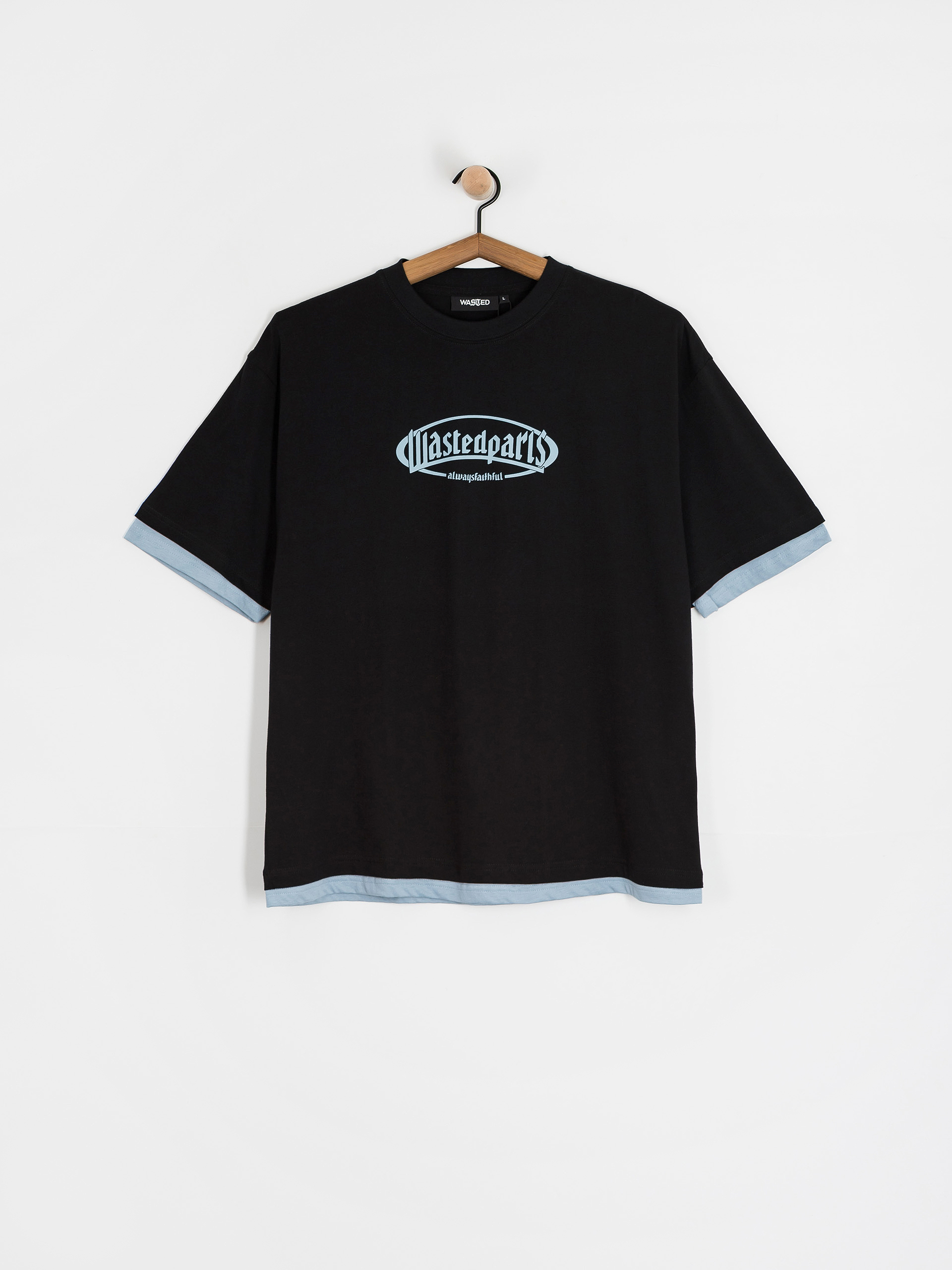 Тениска Wasted Paris Yard T Nine (black/light blue)