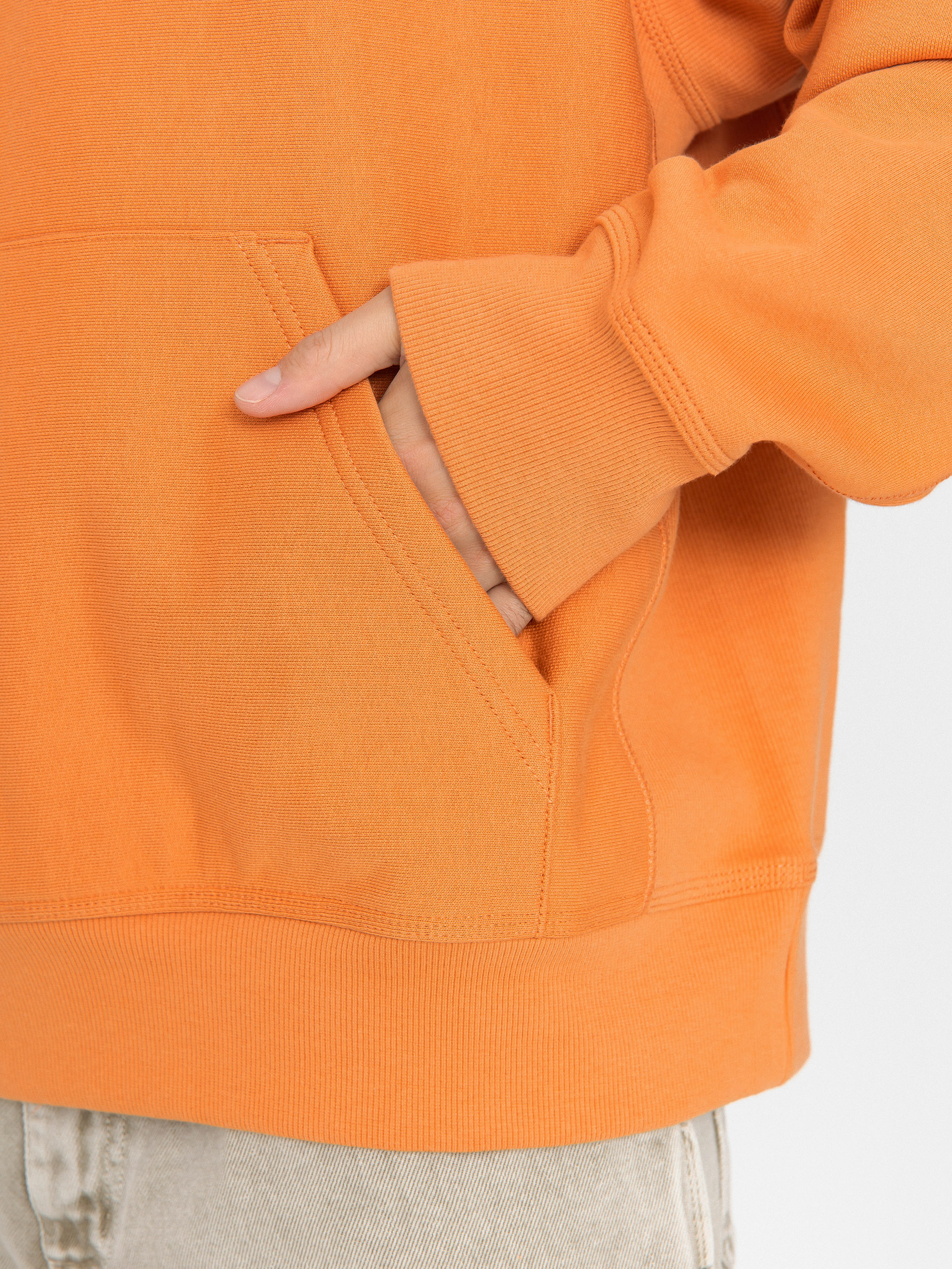 Суитшърт с качулка Carhartt WIP American Script HD (redhaven)