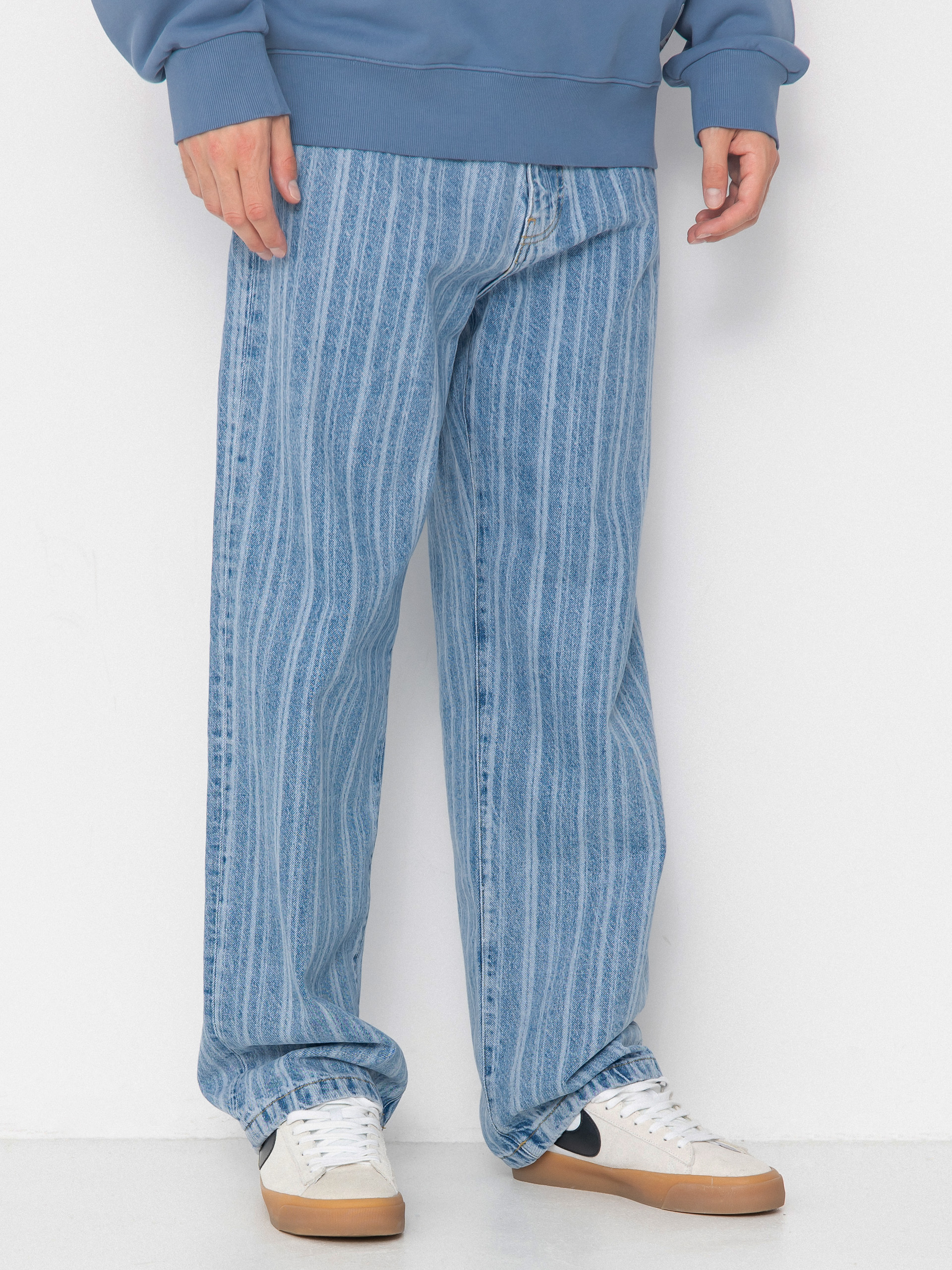 Панталони Carhartt WIP Rylan (rylan stripe/blue/stone bleached)