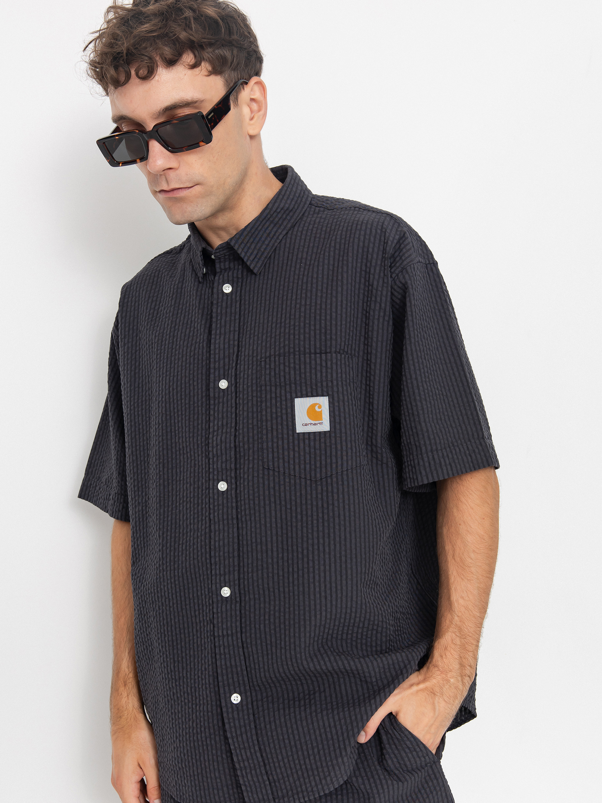 Риза Carhartt WIP Toland (toland stripe/black)