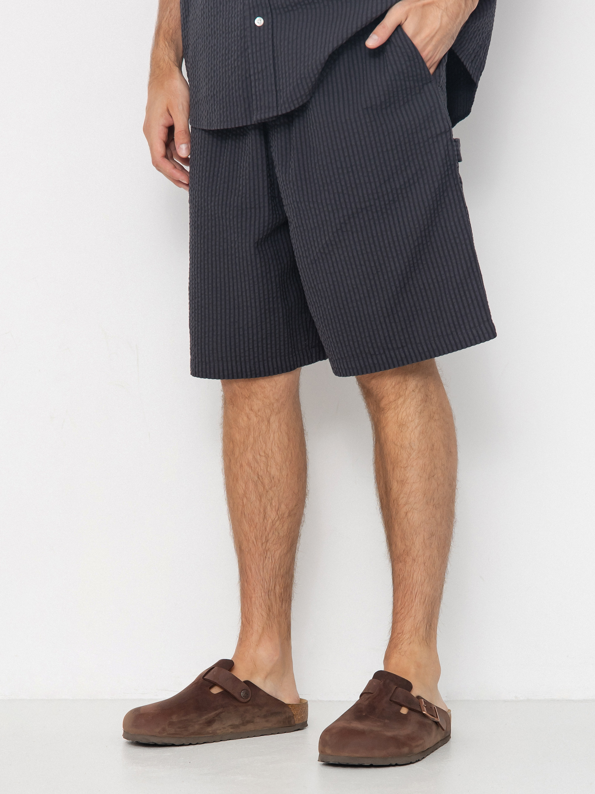 Къси панталони Carhartt WIP Toland (toland stripe/black)