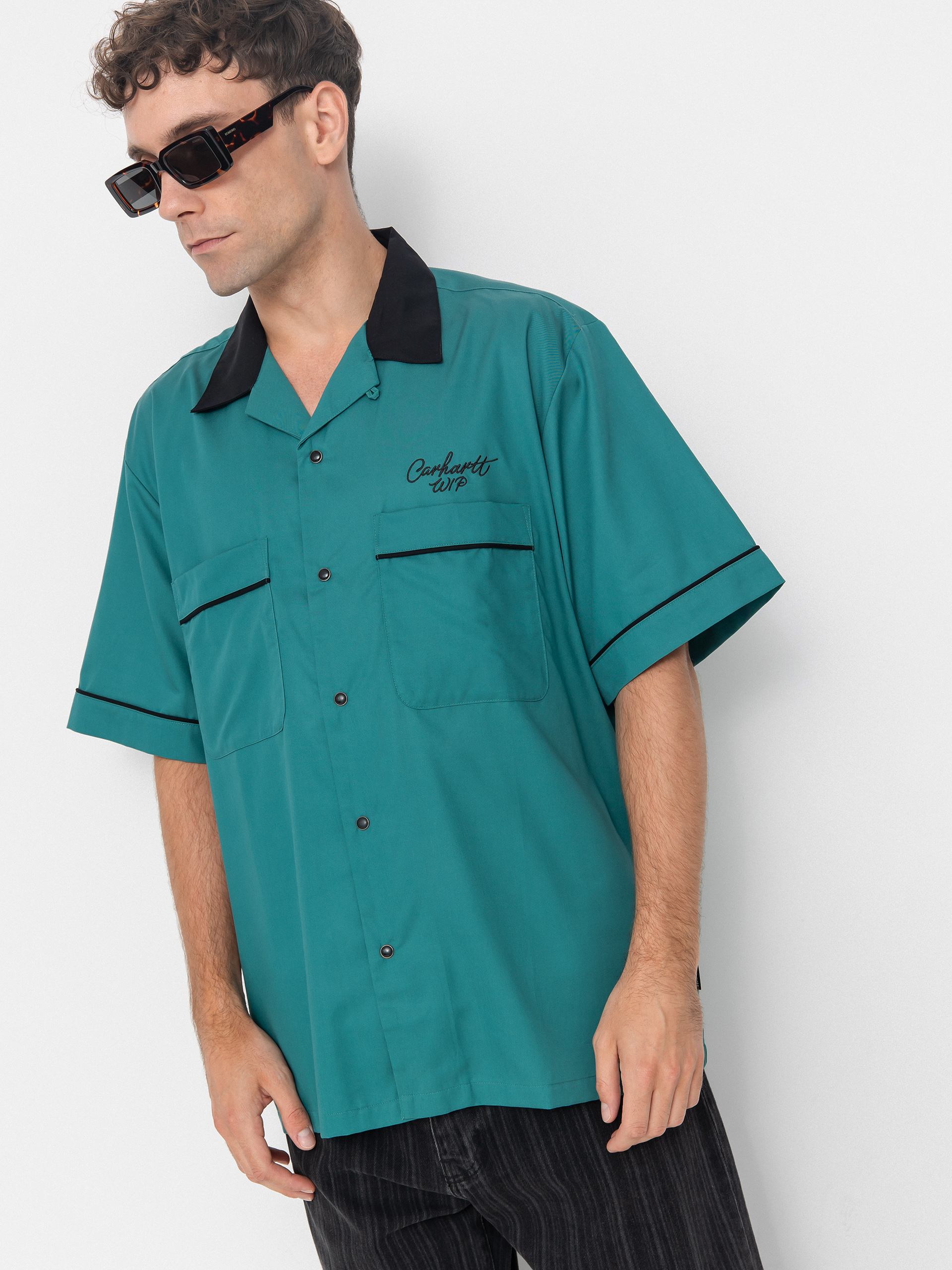 Риза Carhartt WIP Bowl (saguaro/black)