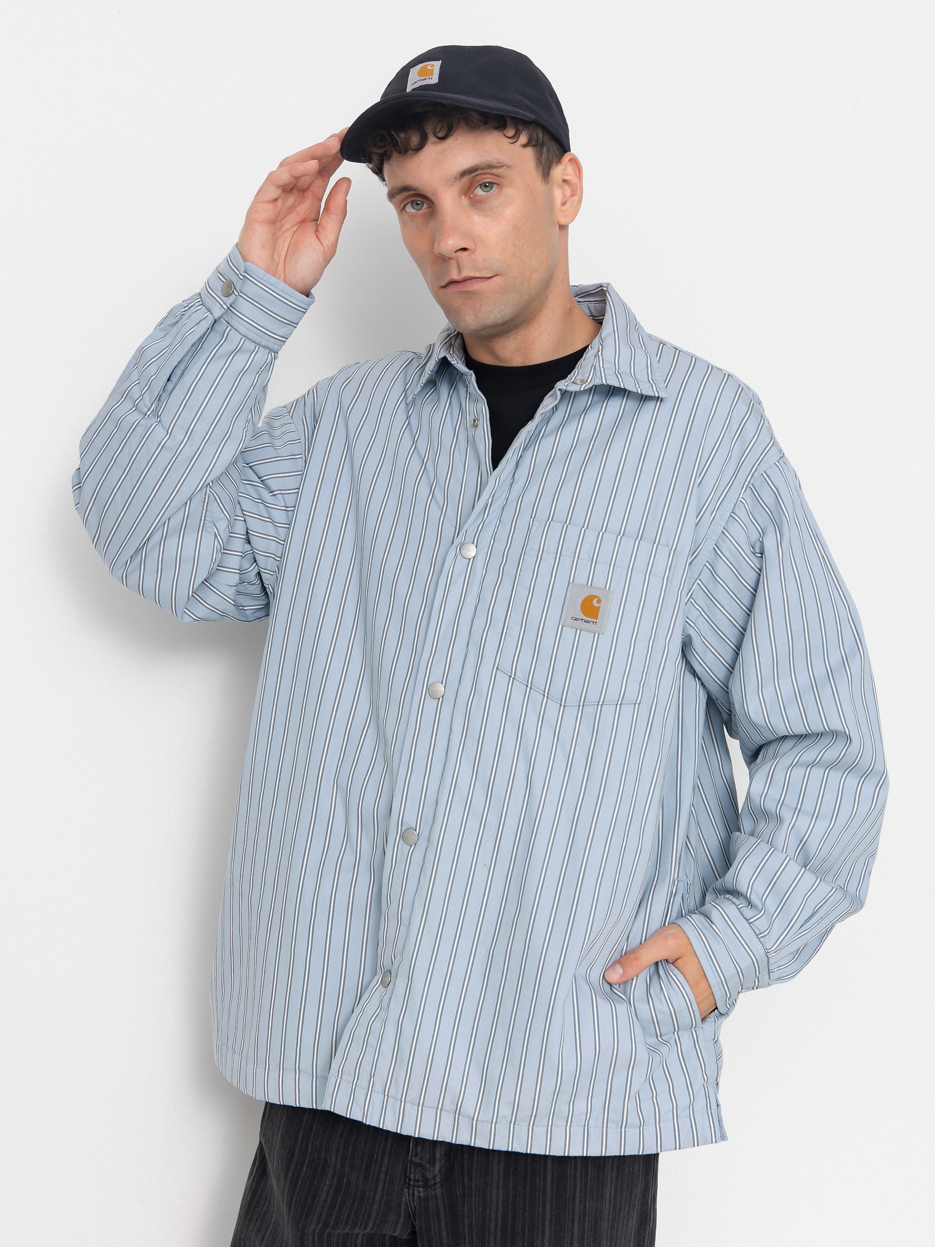u042fu043au0435 Carhartt WIP Grimsby (grimsby stripe/blue fog)