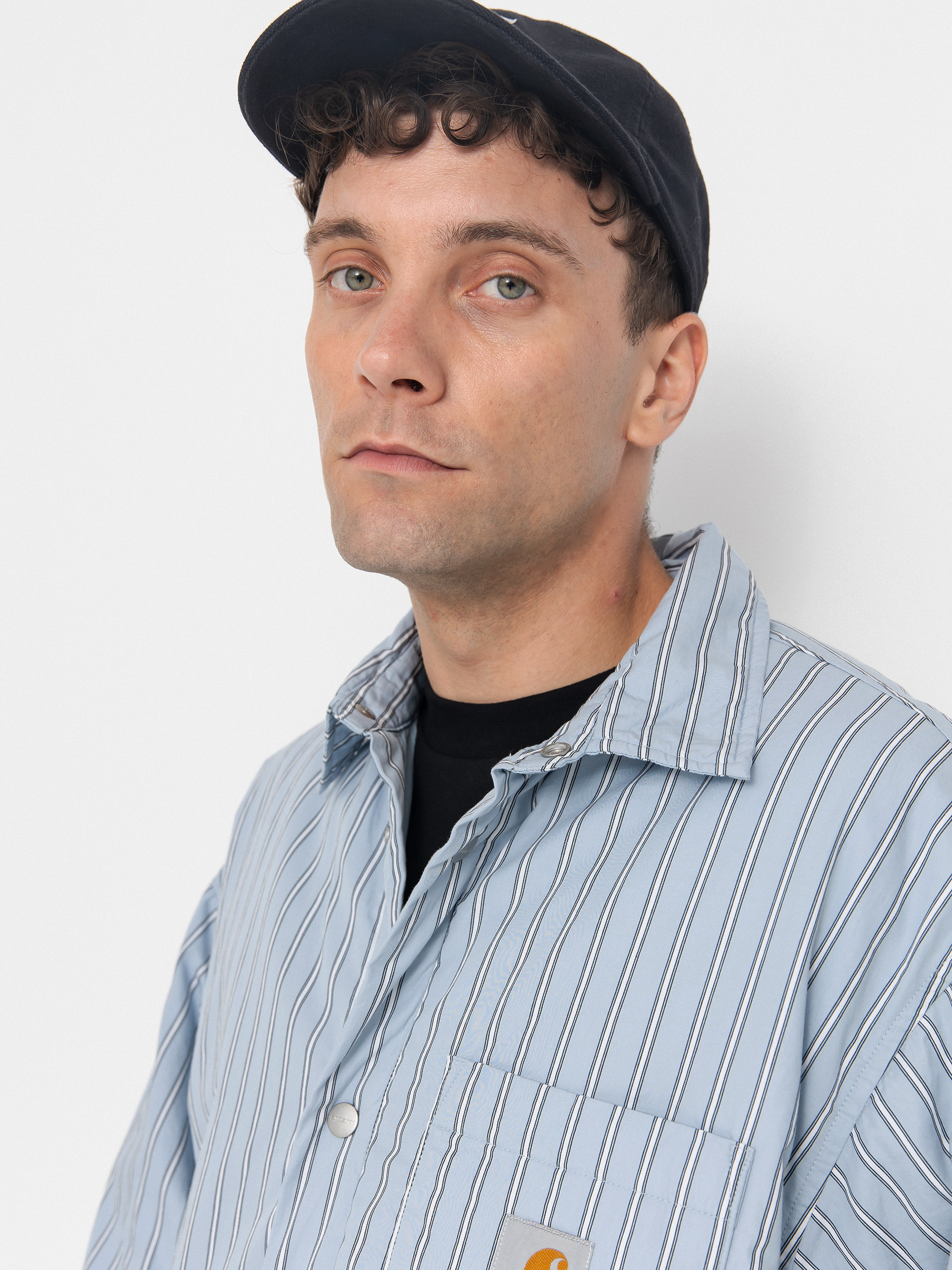 Яке Carhartt WIP Grimsby (grimsby stripe/blue fog)