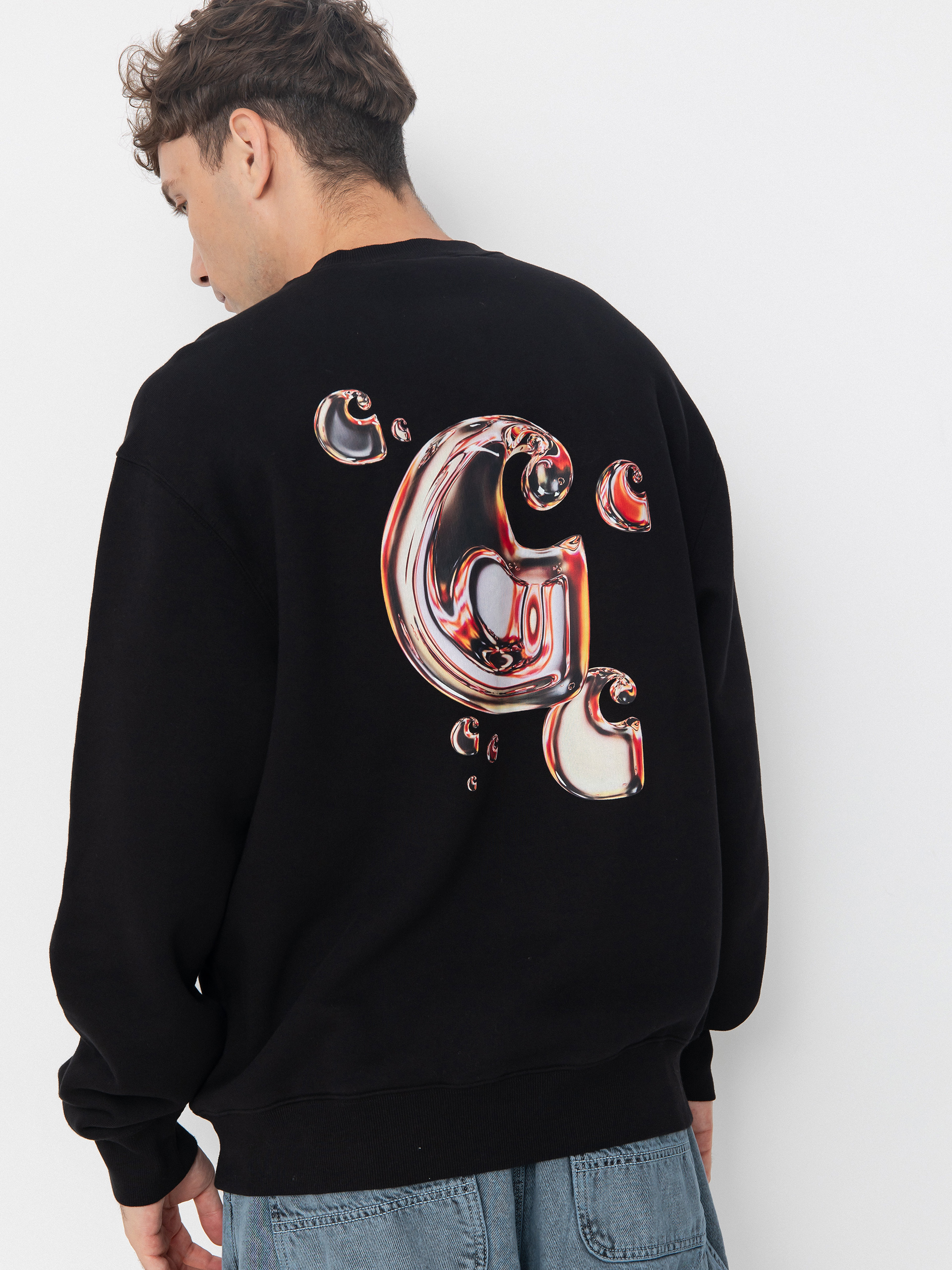 Суитшърт Carhartt WIP Solar Chrome (black)