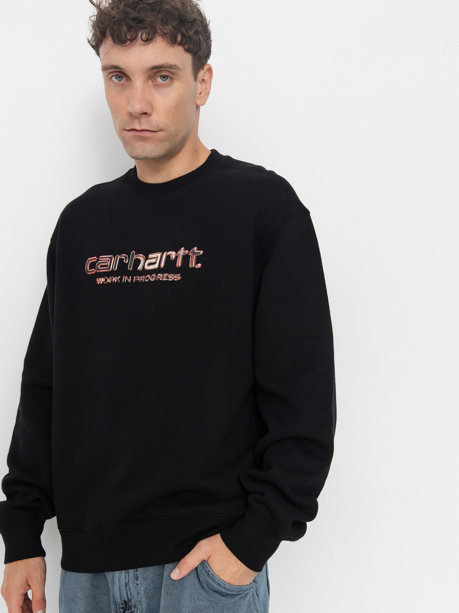 Суитшърт Carhartt WIP Solar Chrome (black)