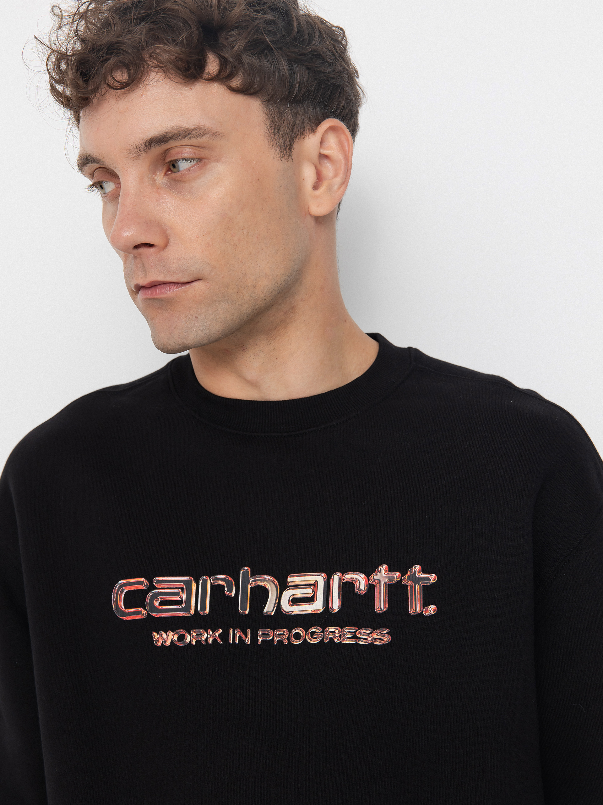 Суитшърт Carhartt WIP Solar Chrome (black)