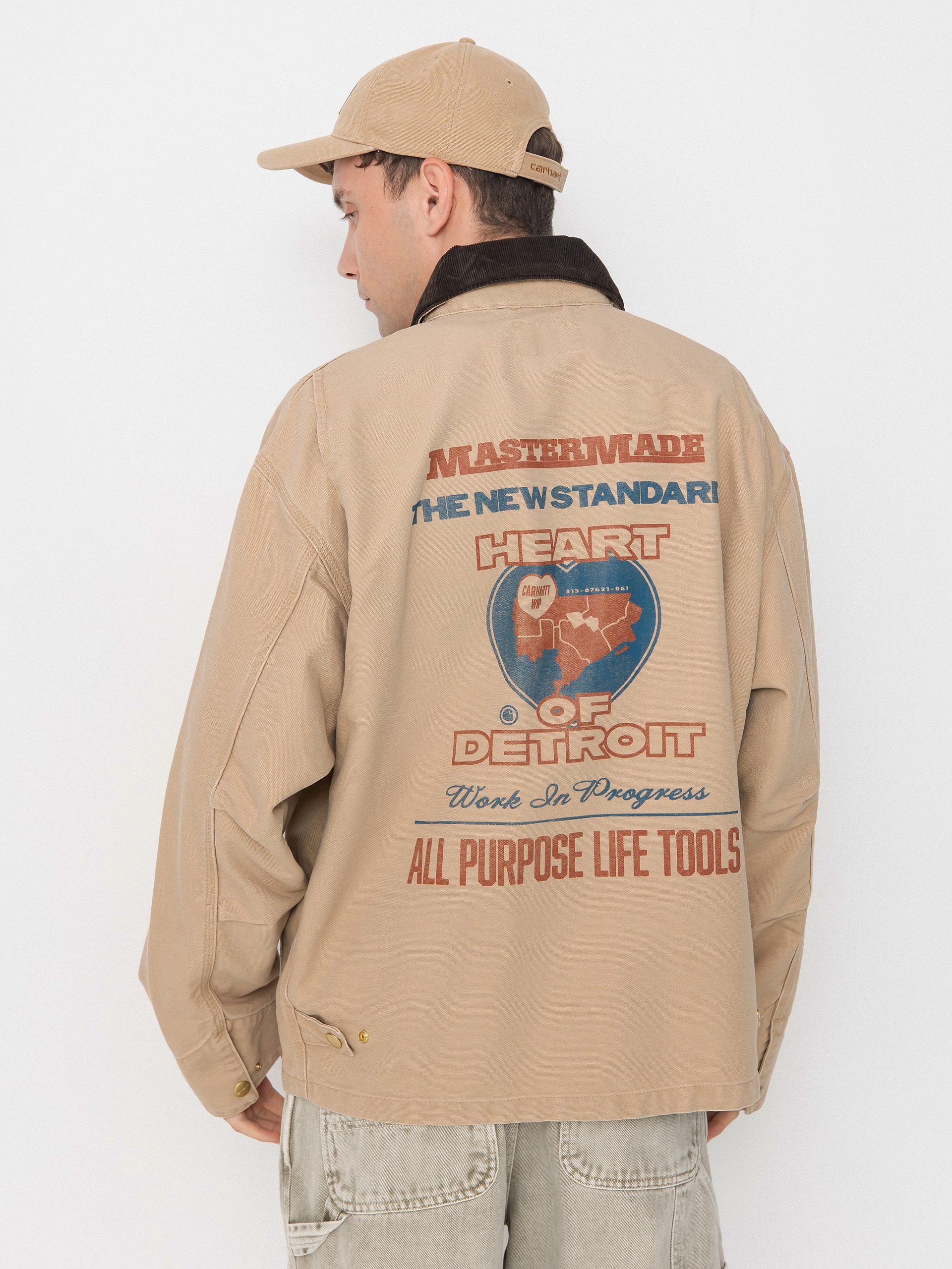 Яке Carhartt WIP OG Arcan Graphic (dusty h brown/tobacco/heavy stone wash)