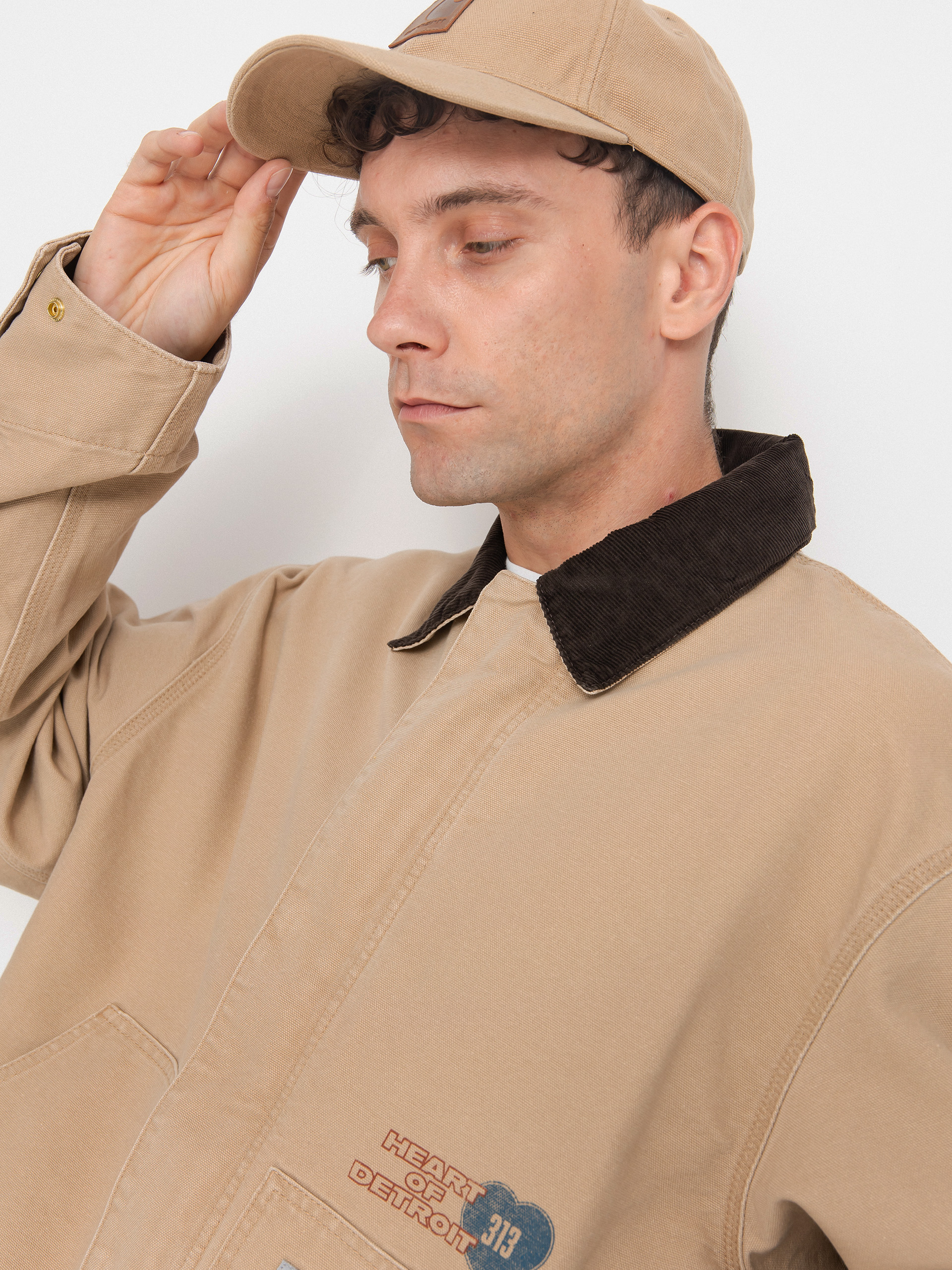 Яке Carhartt WIP OG Arcan Graphic (dusty h brown/tobacco/heavy stone wash)