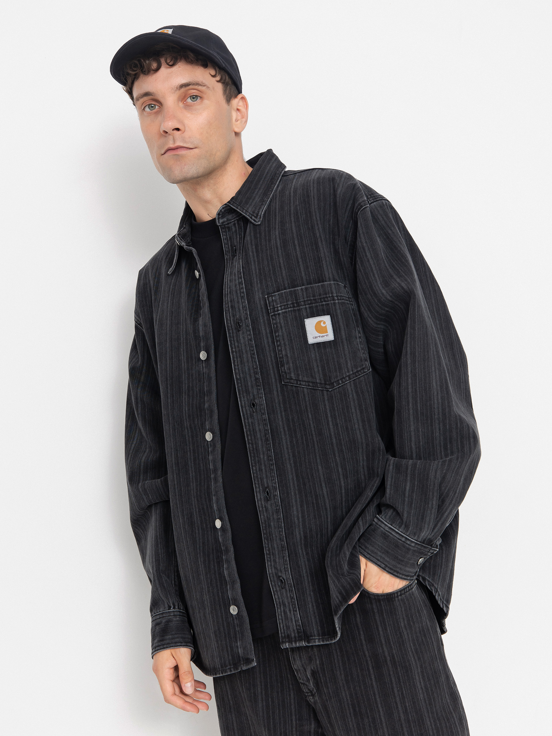 Яке Carhartt WIP Rylan (rylan stripe/black/stone washed)
