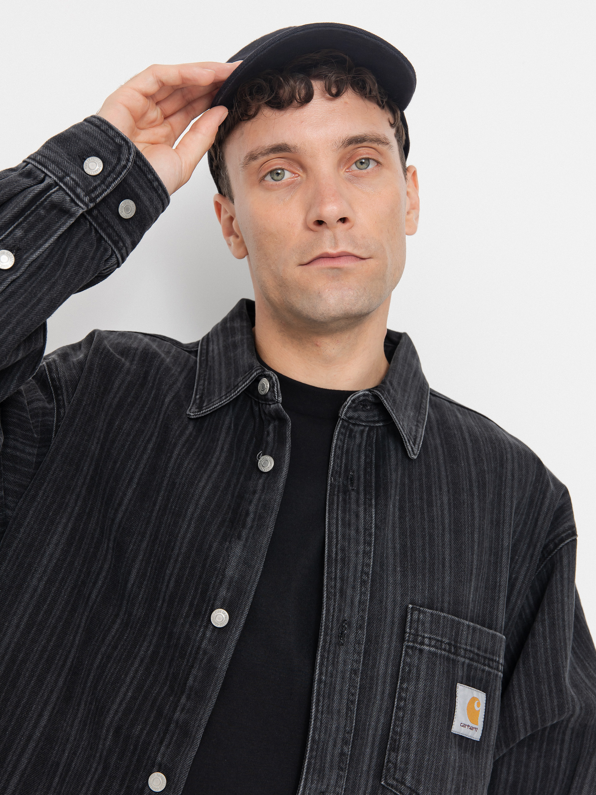 Яке Carhartt WIP Rylan (rylan stripe/black/stone washed)