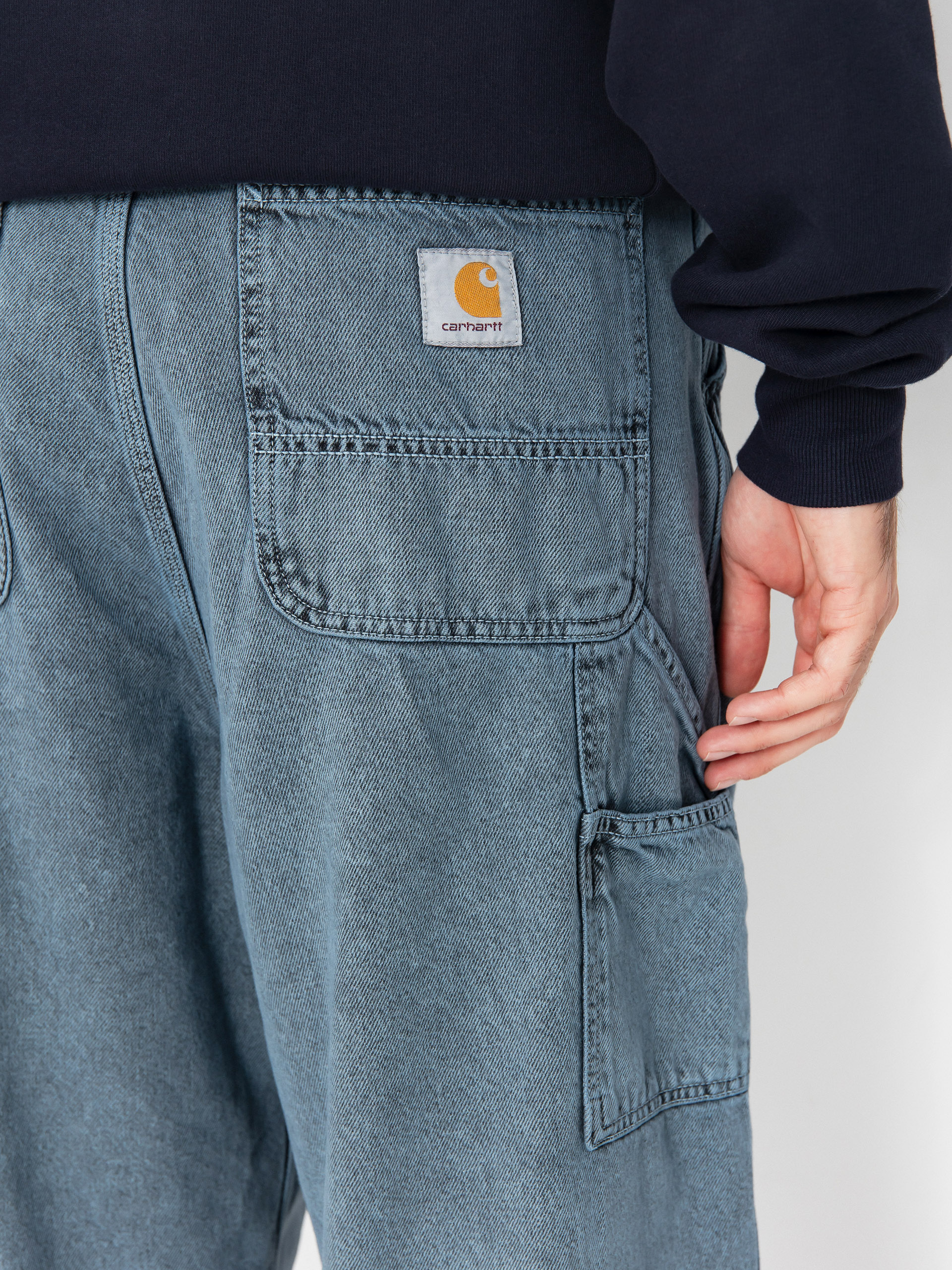 Панталони Carhartt WIP OG Single Knee (black/blue fog/garment dyed)