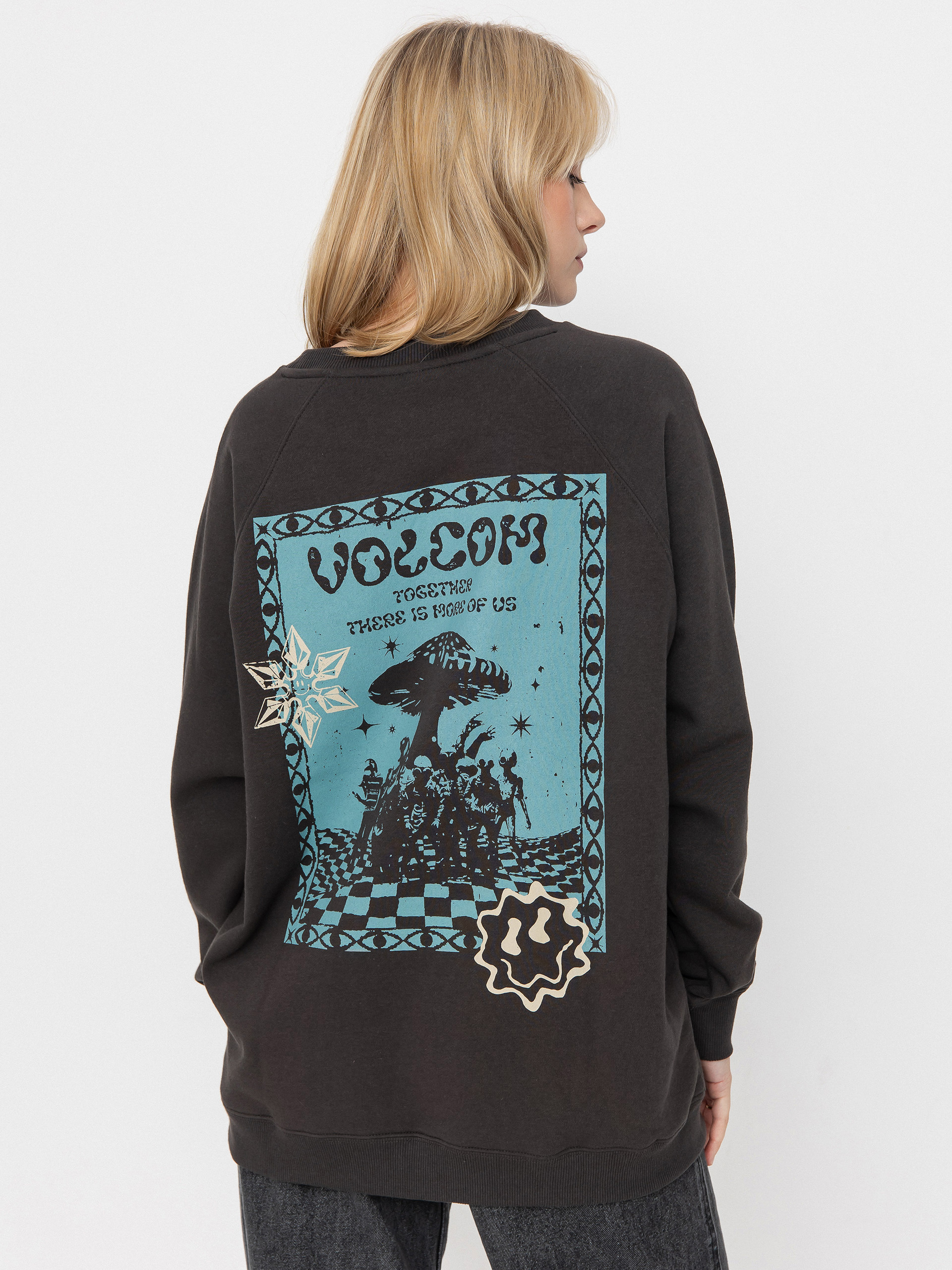 Суитшърт Volcom Fa F Rygalski Bf Crew Wmn (vintage black)