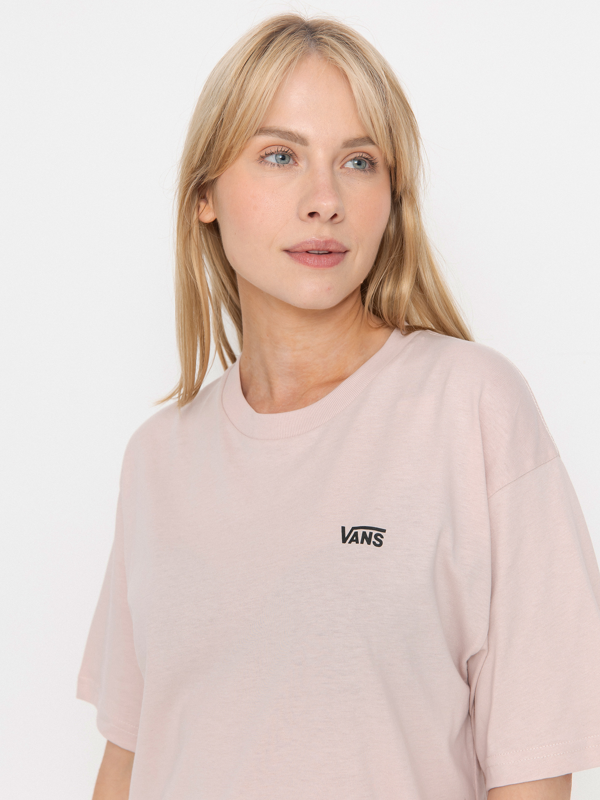 Тениска Vans Left Chest Logo Em Wmn (sepia rose)
