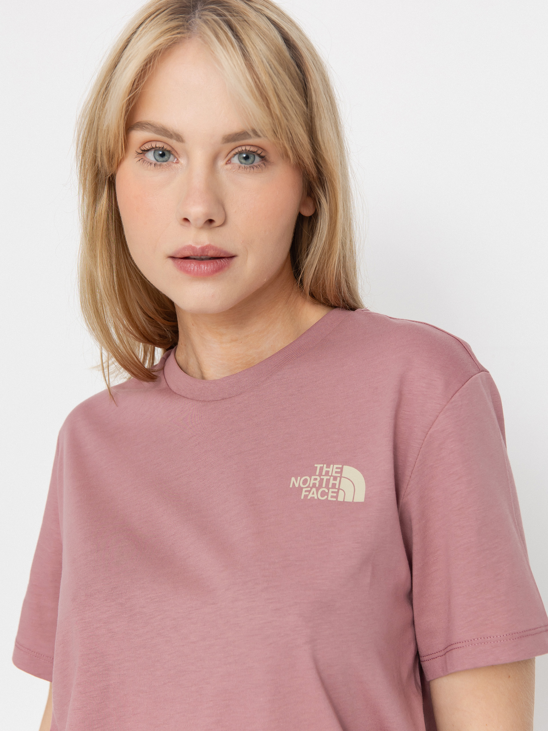 Тениска The North Face Box Nse Relaxed Wmn (nostalgia rose/gravel)