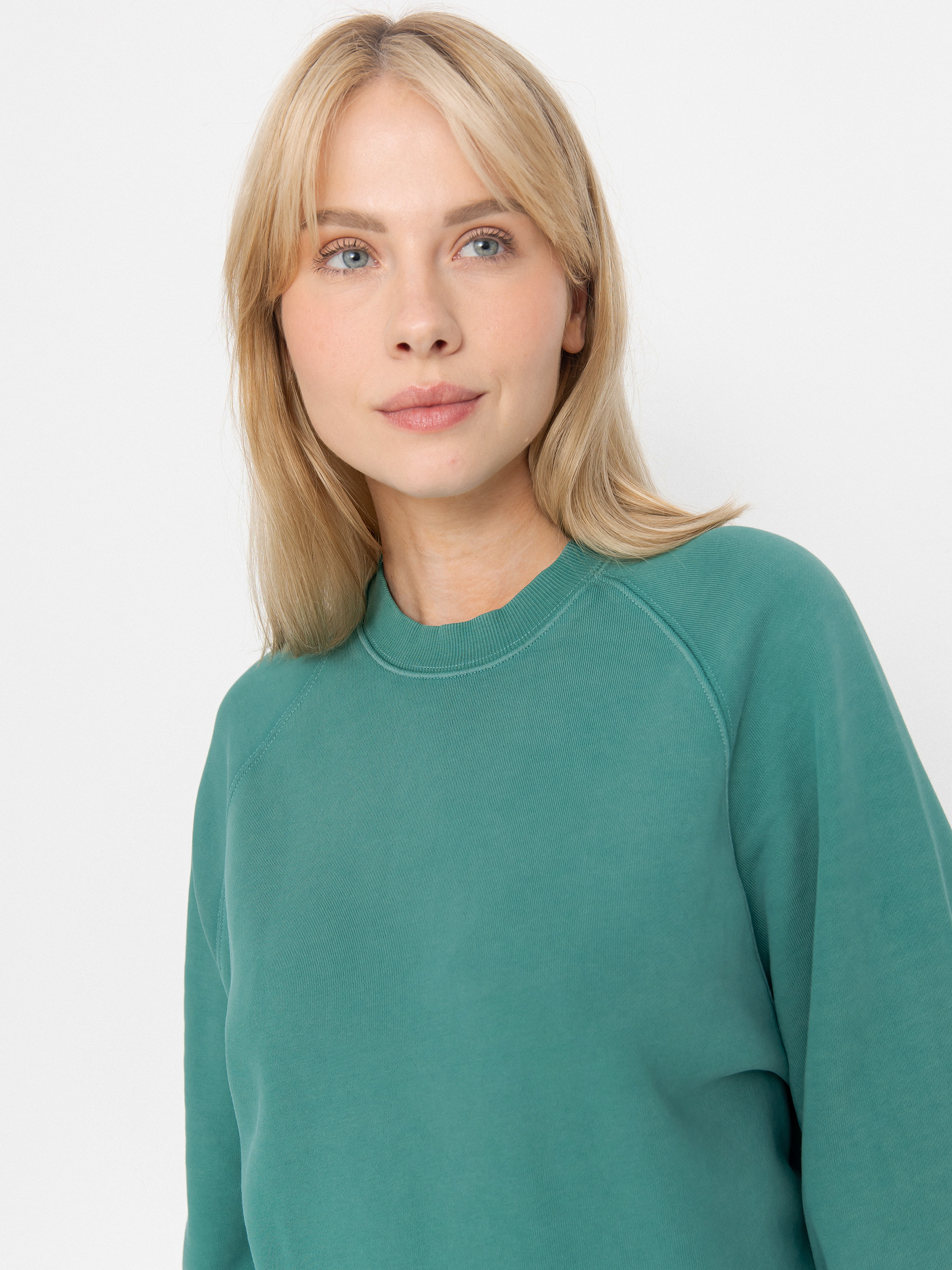 Суитшърт Carhartt WIP Hudson Wmn (saguaro/chalk wash)