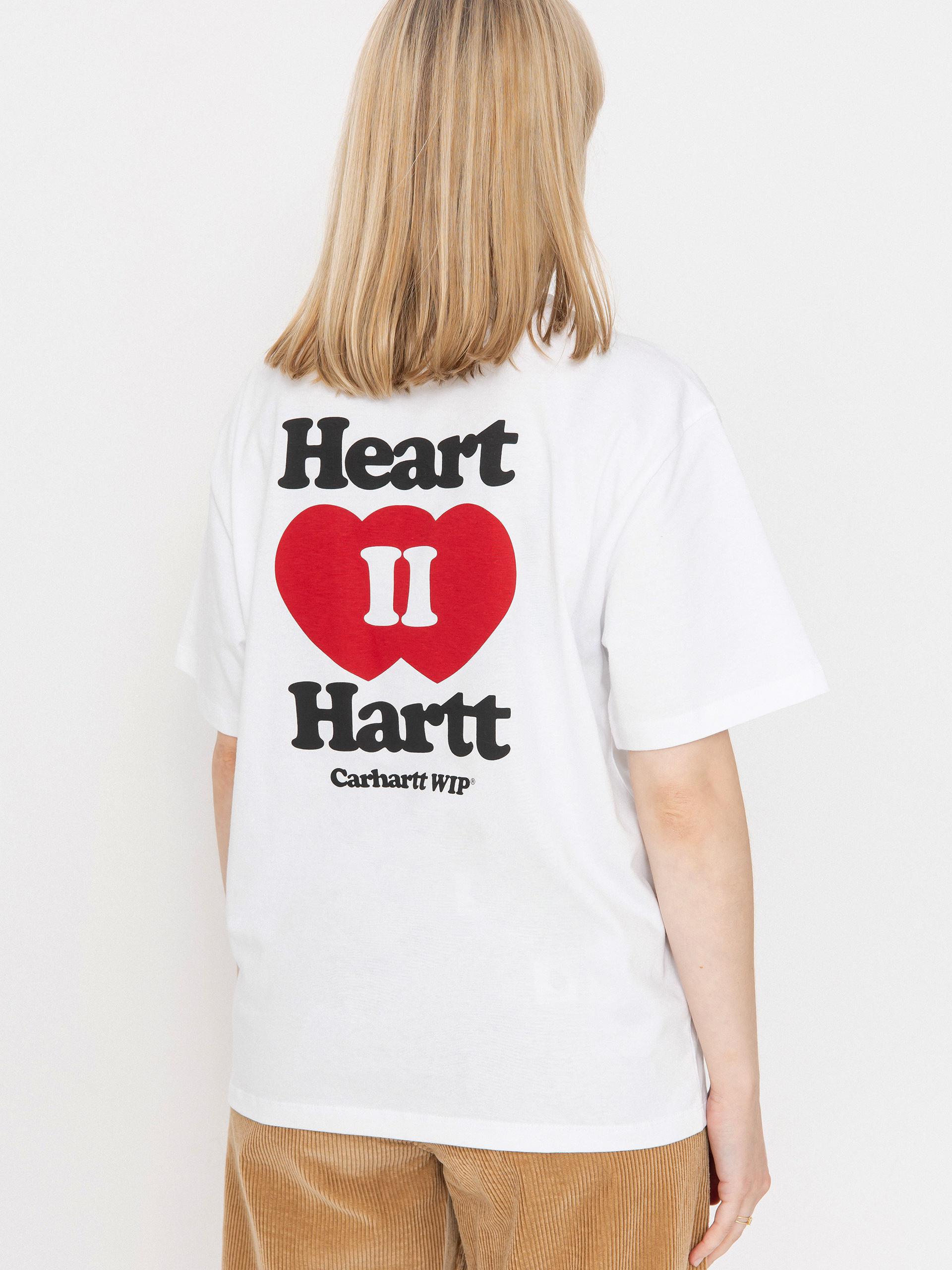Тениска Carhartt WIP Heart II Hartt Wmn (white)