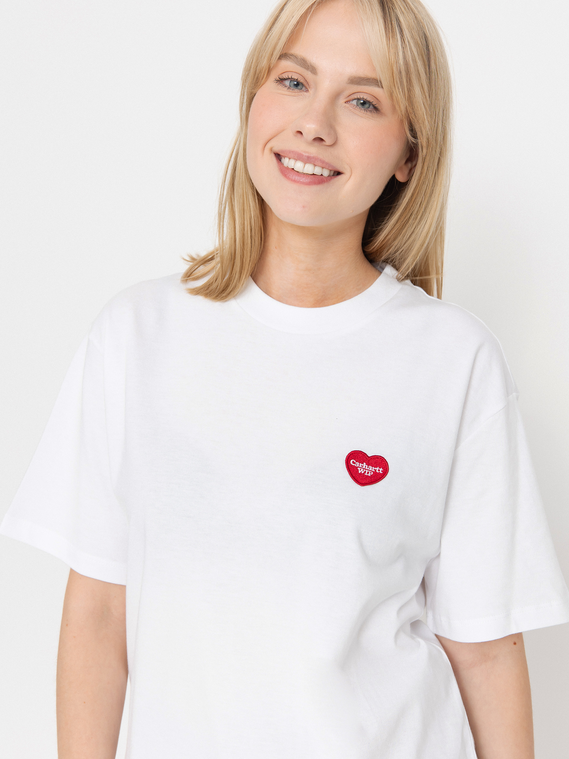 Тениска Carhartt WIP Heart II Hartt Wmn (white)