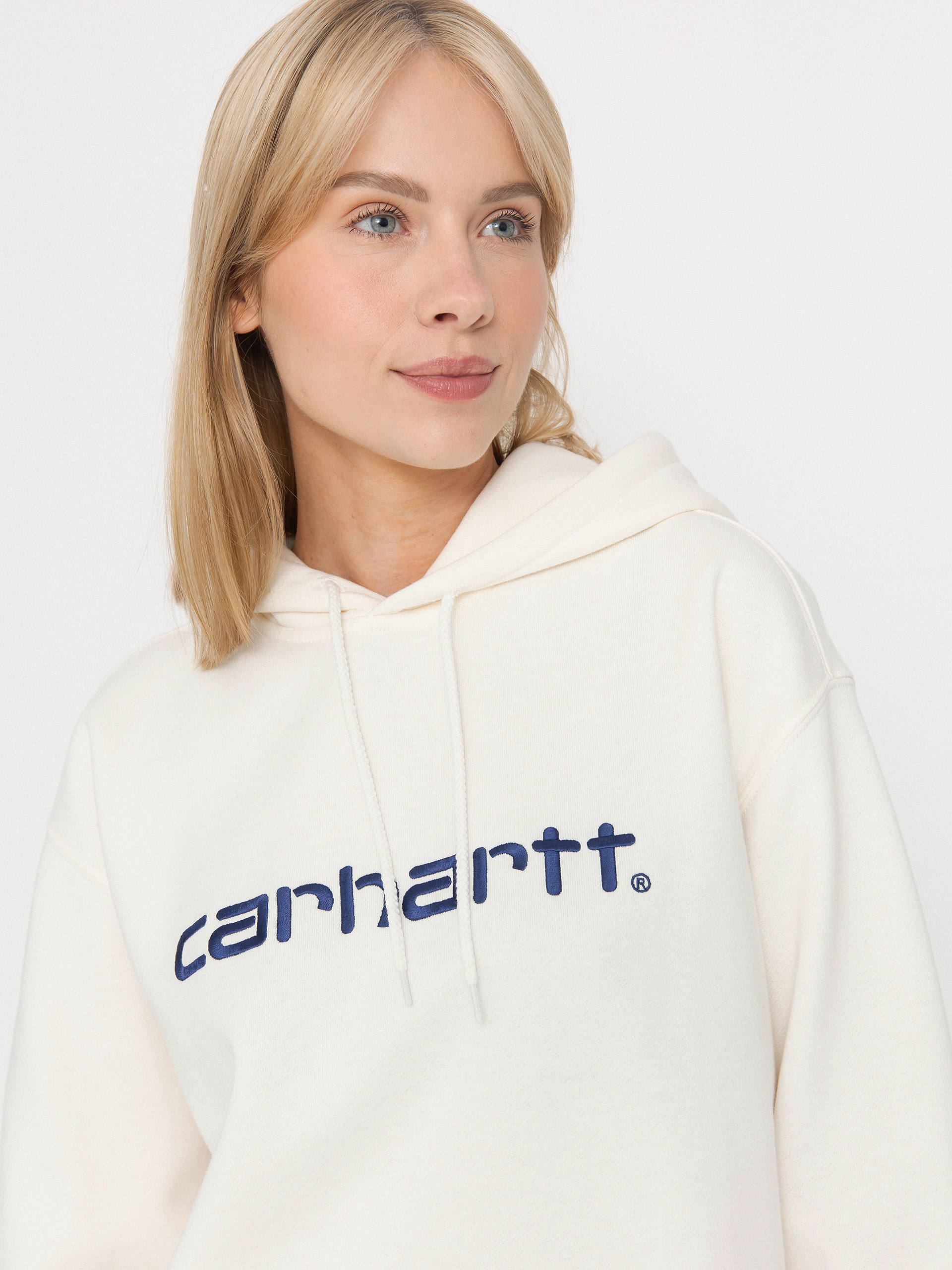 Суитшърт с качулка Carhartt WIP Carhartt HD Wmn (wax/wolfsbane)