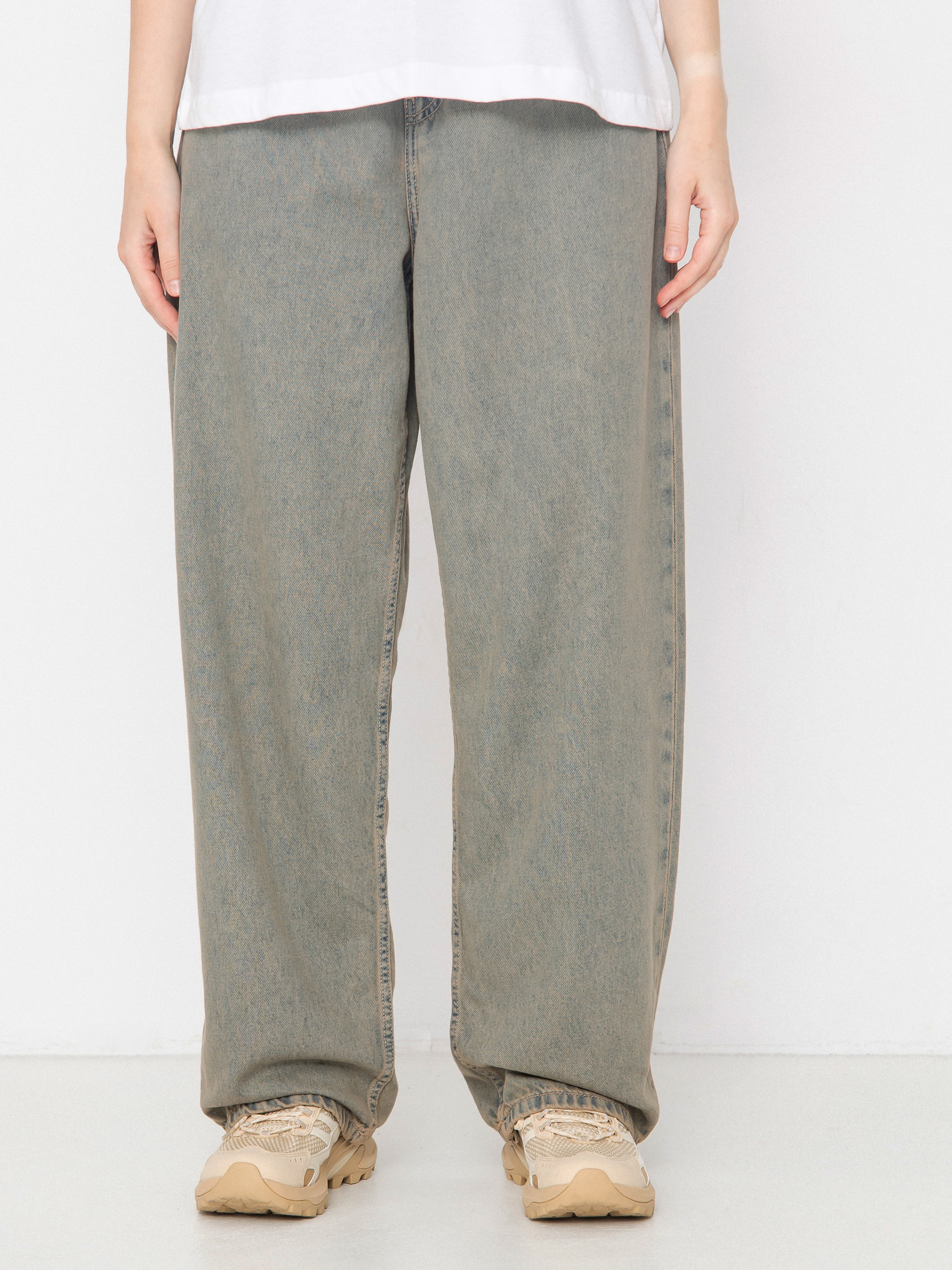 u041fu0430u043du0442u0430u043bu043eu043du0438 Carhartt WIP Brandon Wmn (blue/leather/garment dyed)