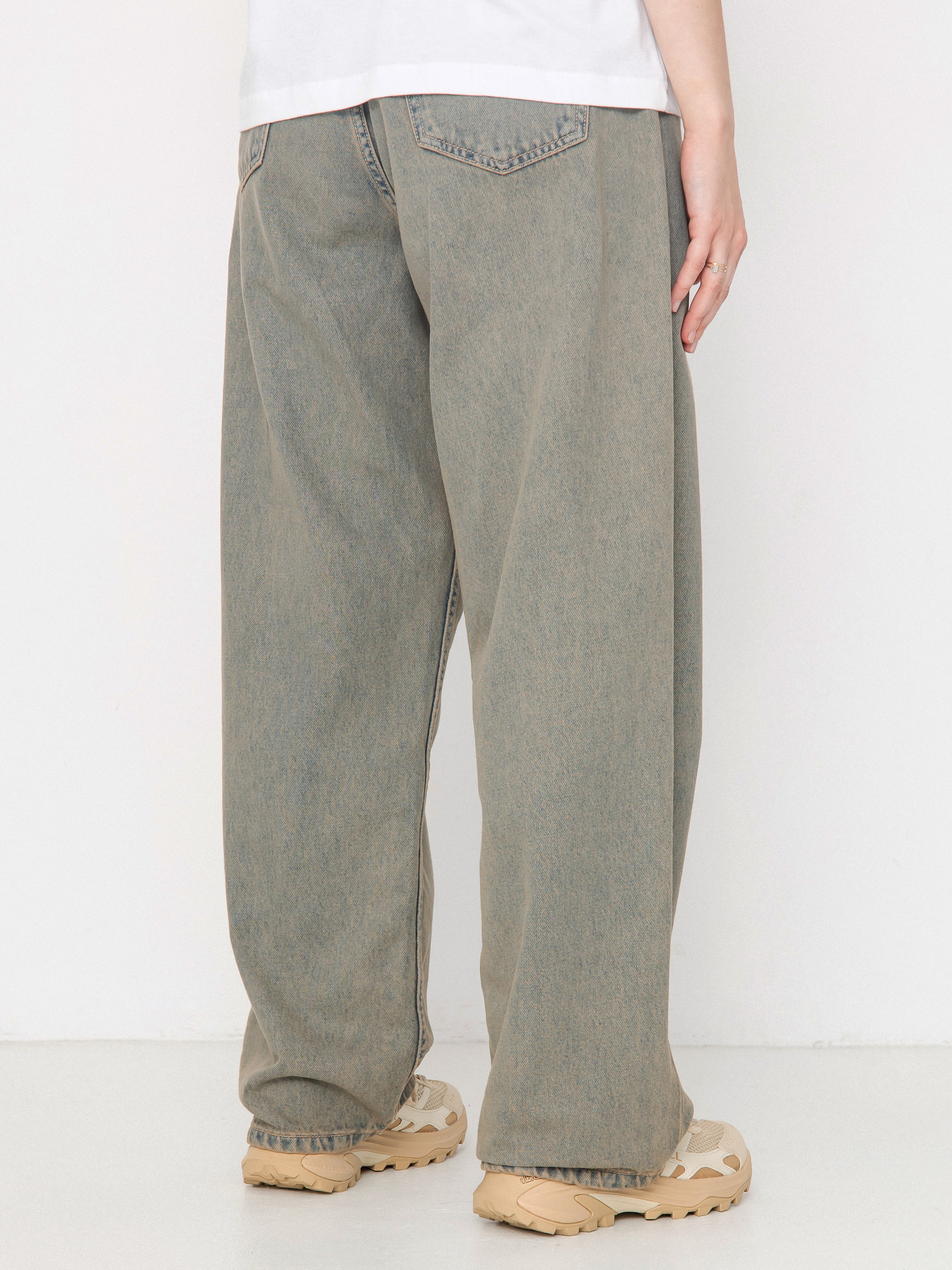 Панталони Carhartt WIP Brandon Wmn (blue/leather/garment dyed)