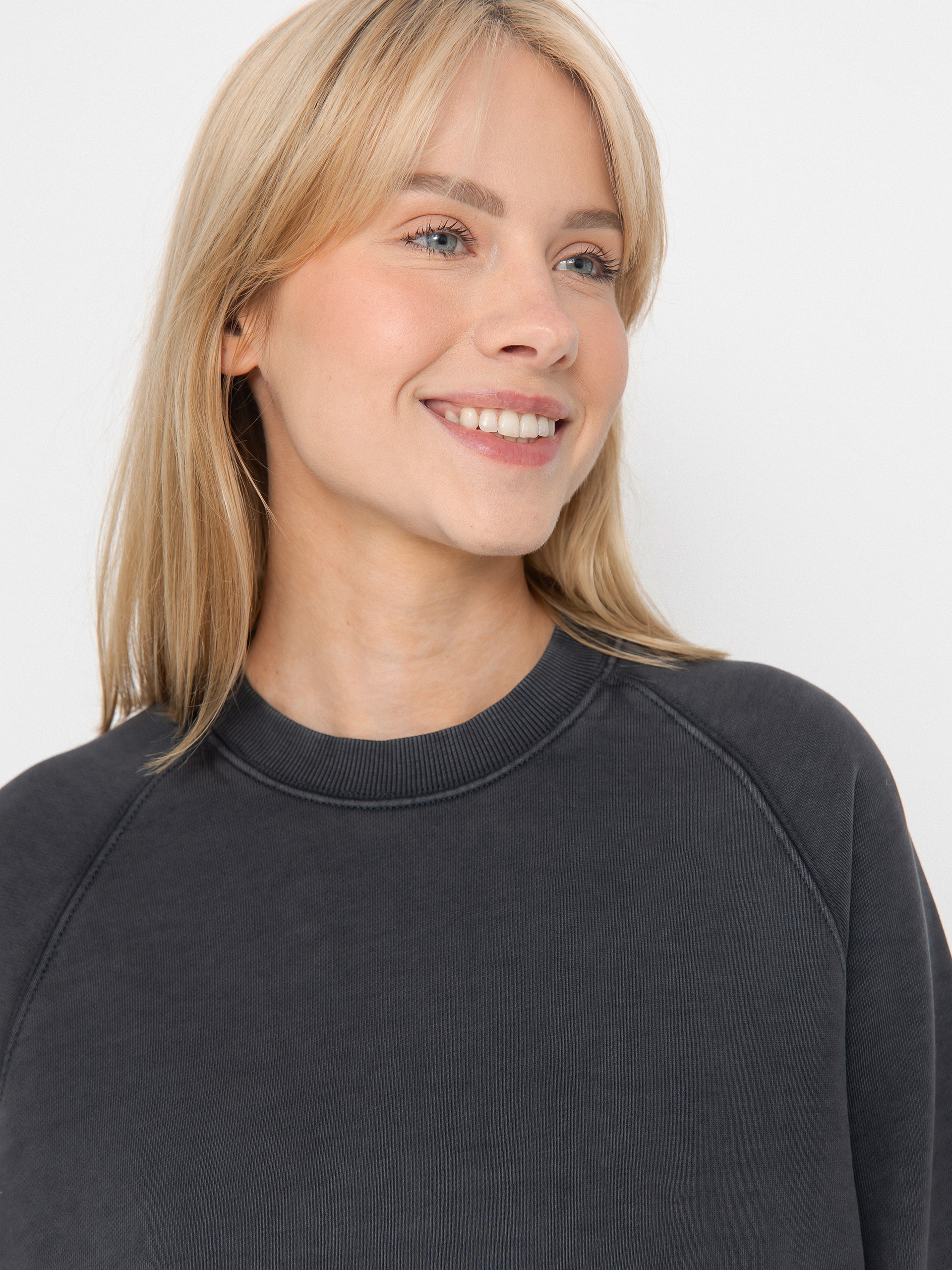 Суитшърт Carhartt WIP Hudson Wmn (black/chalk wash)