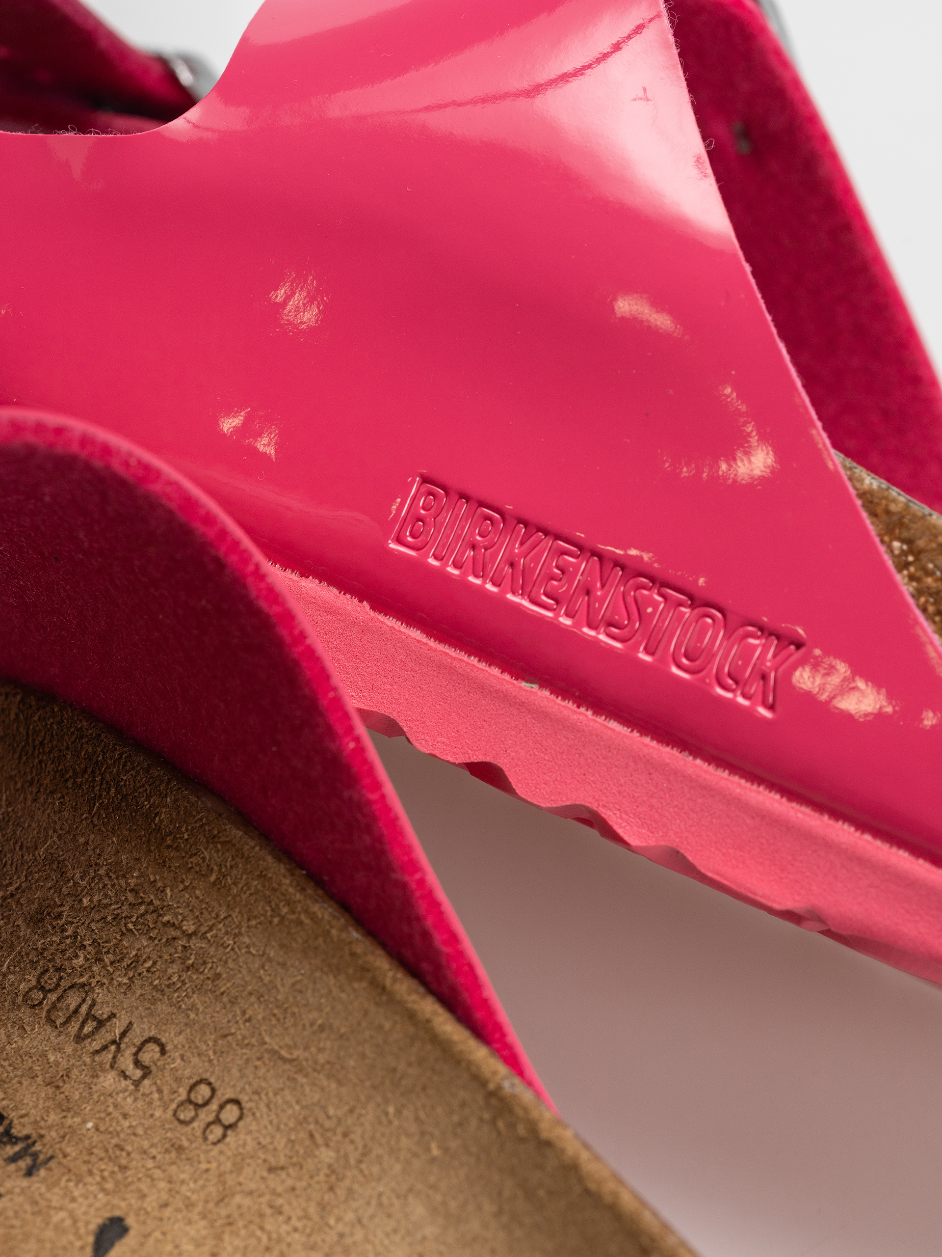 Чехли Birkenstock Arizona Briko Flor Narrow Wmn (patent fuchsia tulip)