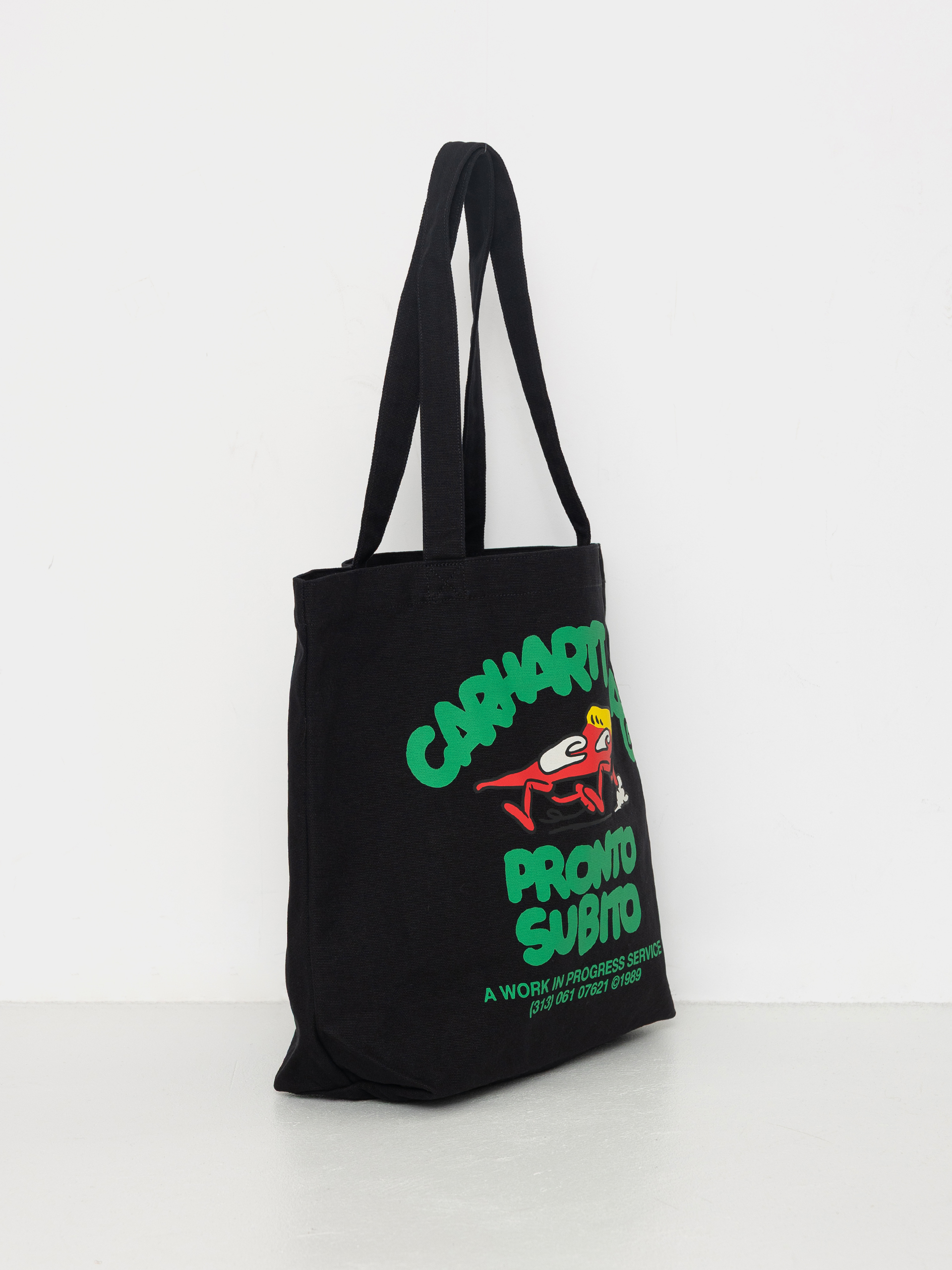 Дамска чанта Carhartt WIP Canvas Graphic Tote (pronto print/black)