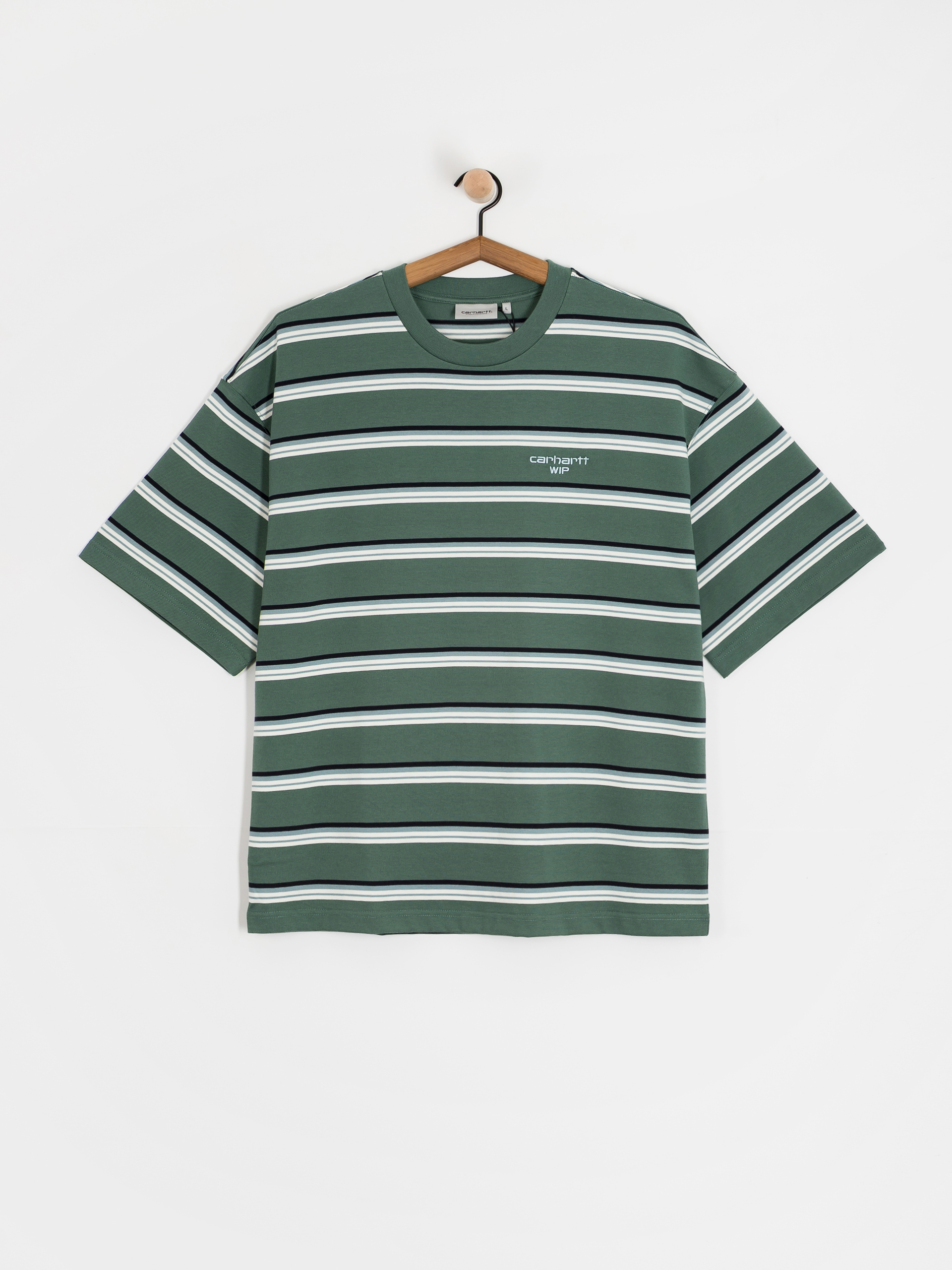 Тениска Carhartt WIP Holm (holm stripe/silver pine)