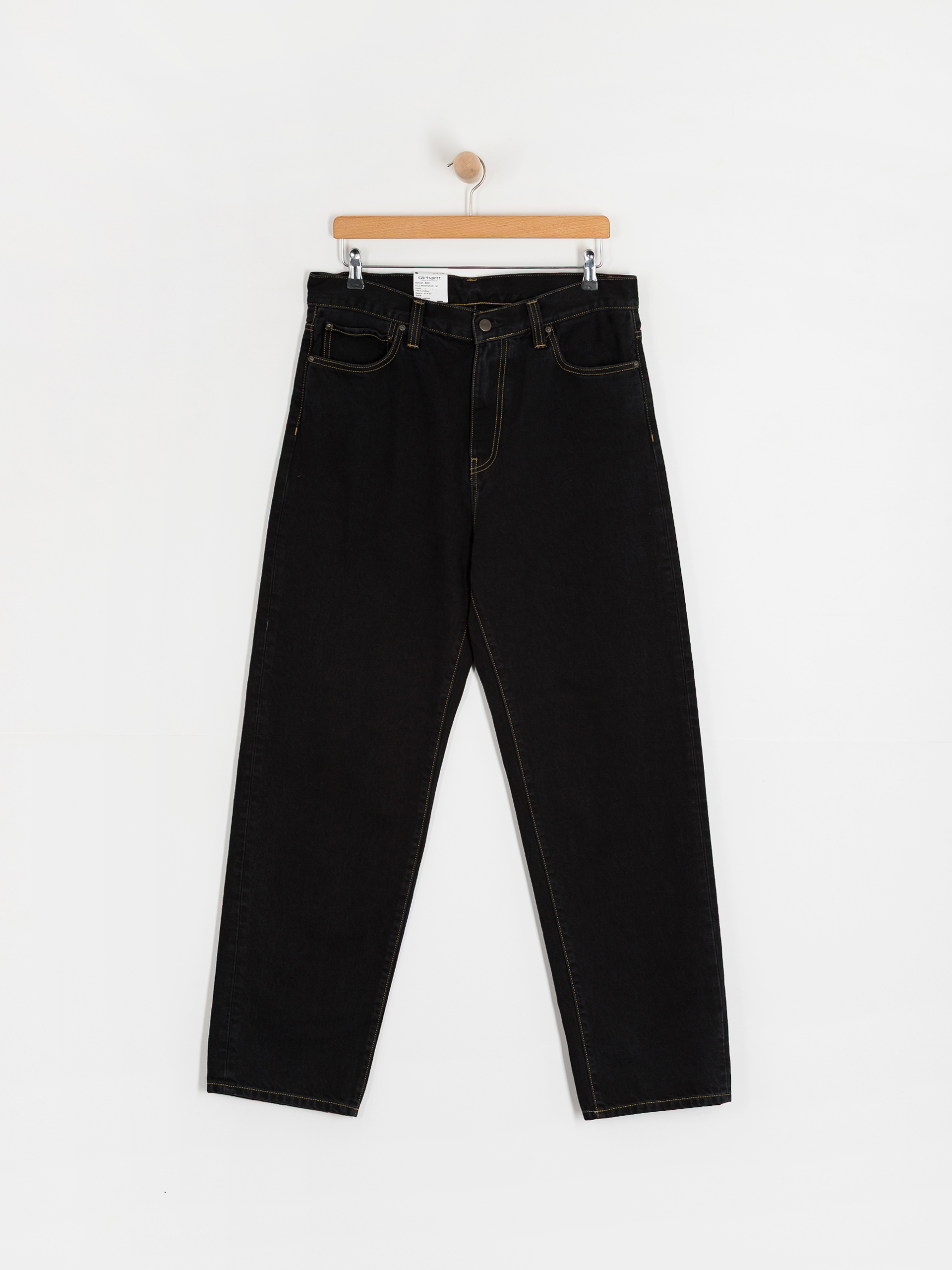 Панталони Carhartt WIP Aaron (black/stone washed)