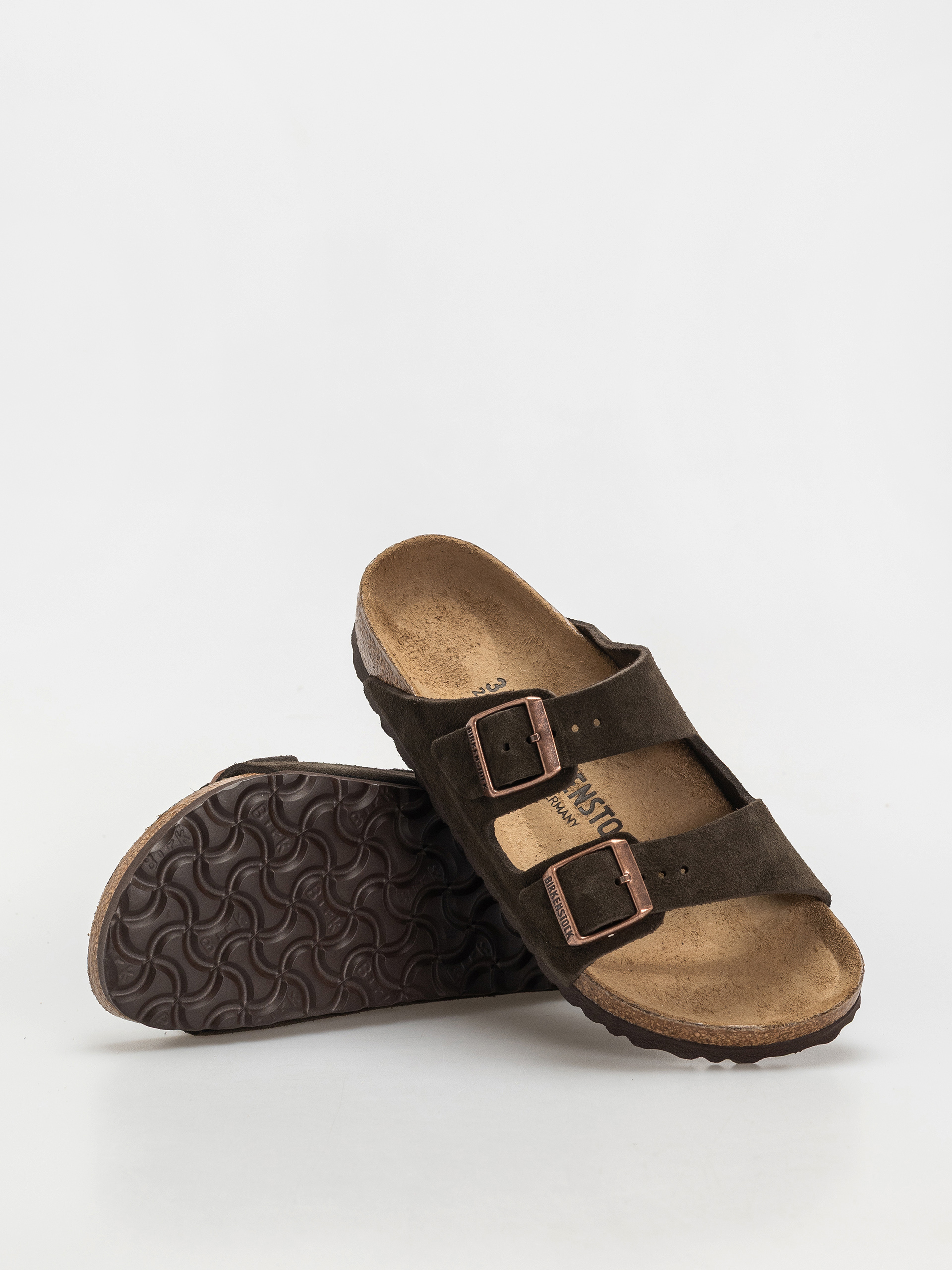 Чехли Birkenstock Arizona Suede Leather Narrow Wmn (mocca)
