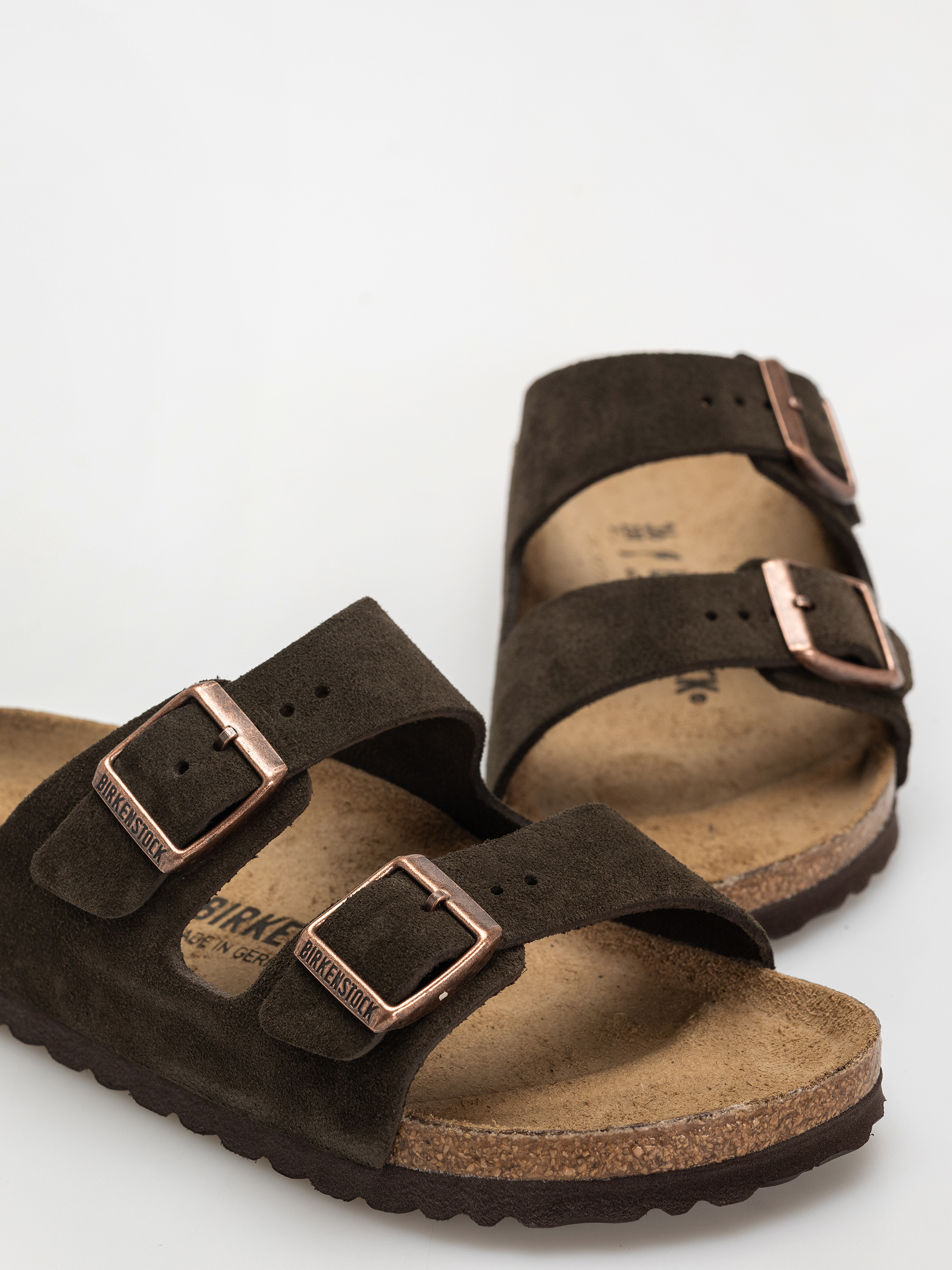 Чехли Birkenstock Arizona Suede Leather Narrow Wmn (mocca)