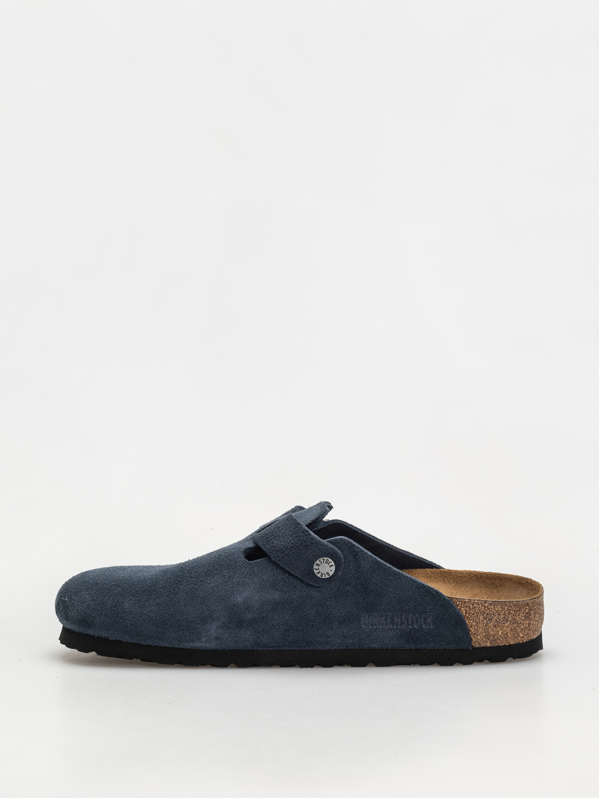 Чехли Birkenstock Boston Suede Leather Regular (new navy)