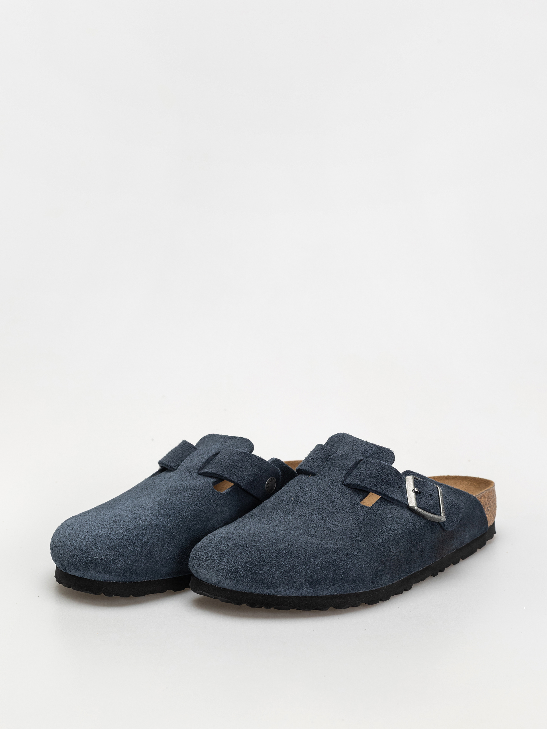 Чехли Birkenstock Boston Suede Leather Regular (new navy)