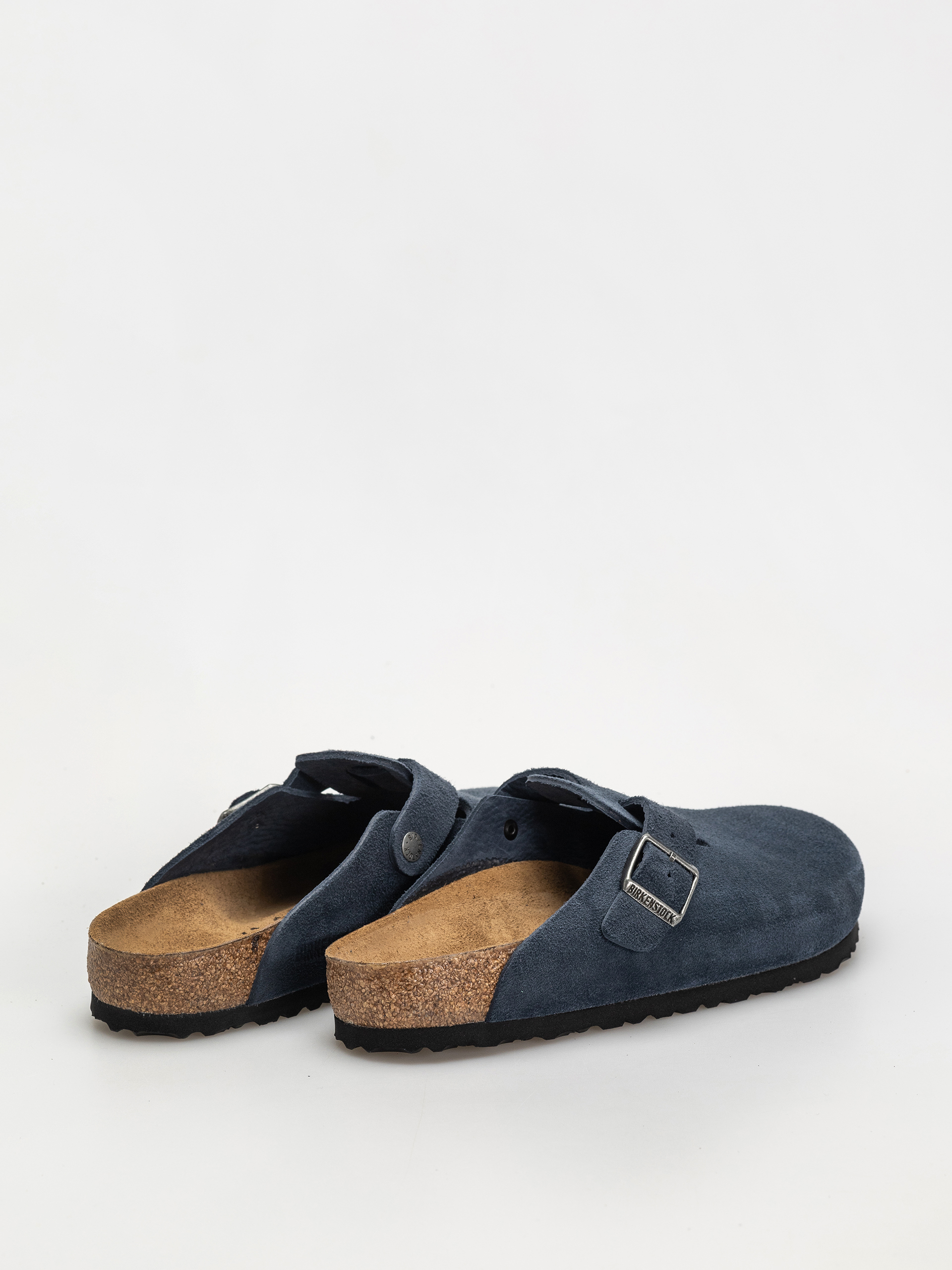 Чехли Birkenstock Boston Suede Leather Regular (new navy)