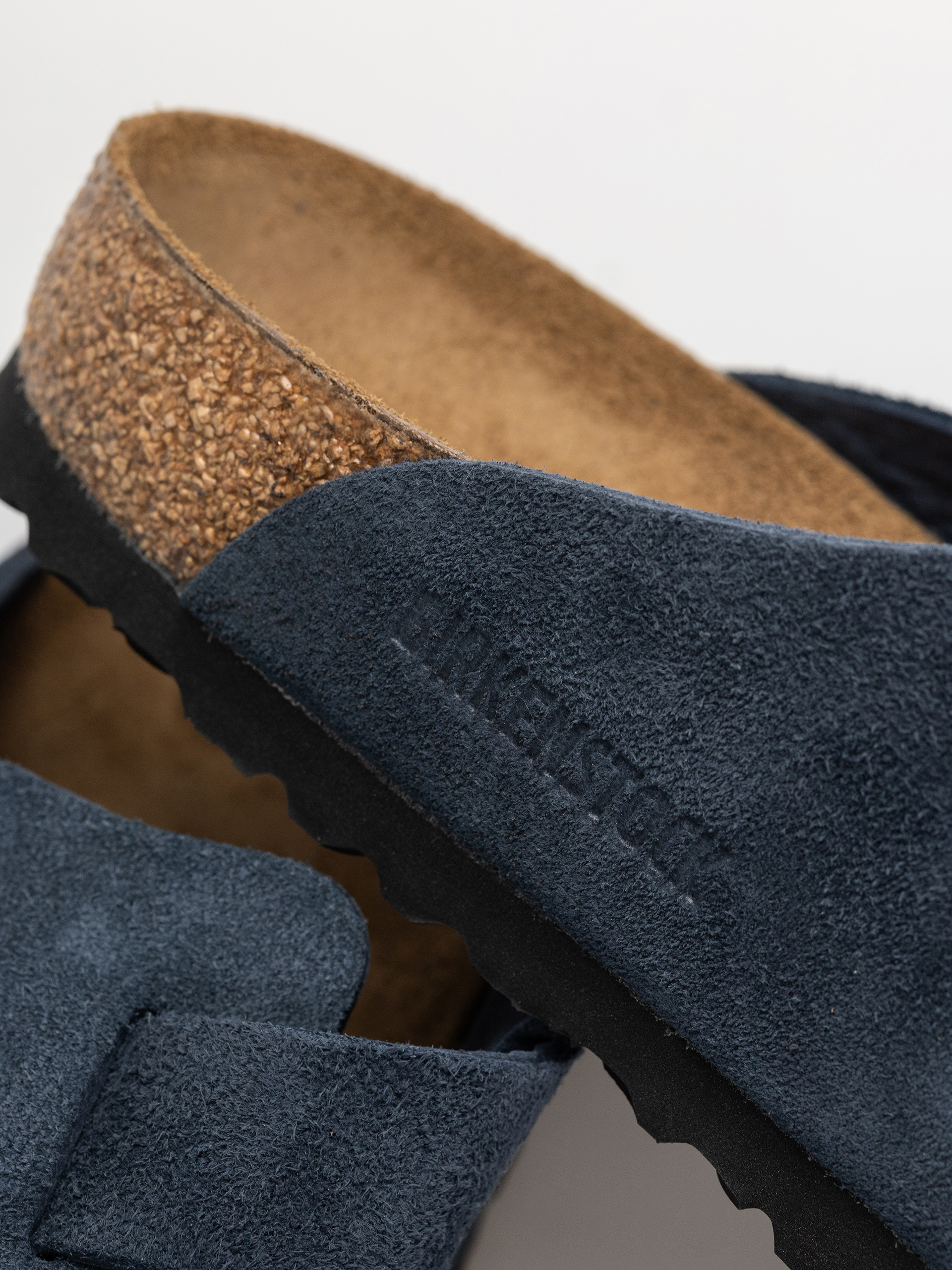 Чехли Birkenstock Boston Suede Leather Regular (new navy)