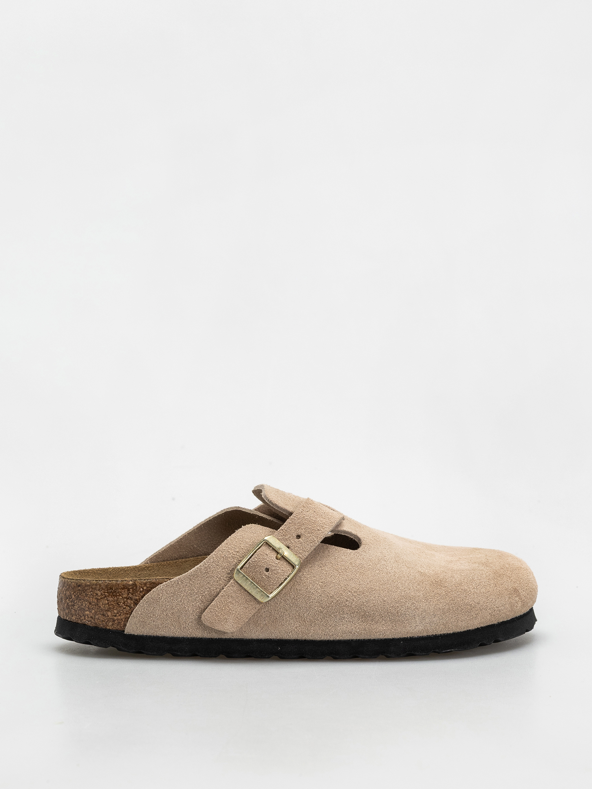 u0427u0435u0445u043bu0438 Birkenstock Boston Suede Leather Narrow Wmn (sandcastle)