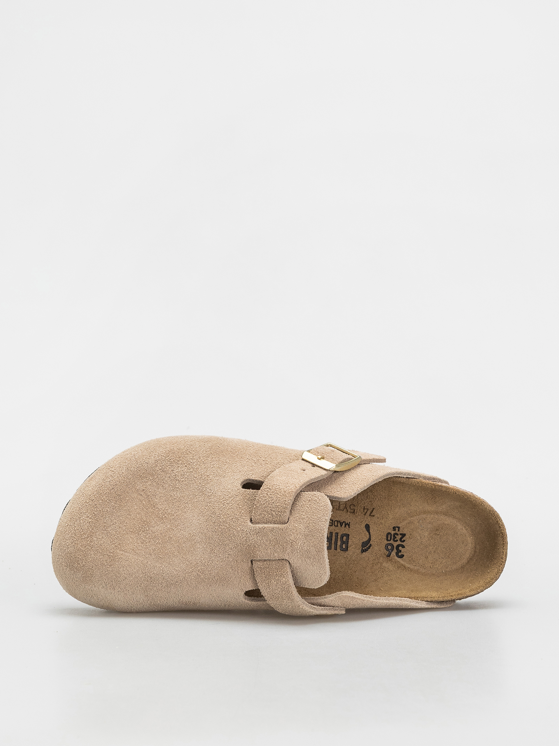 Чехли Birkenstock Boston Suede Leather Narrow Wmn (sandcastle)