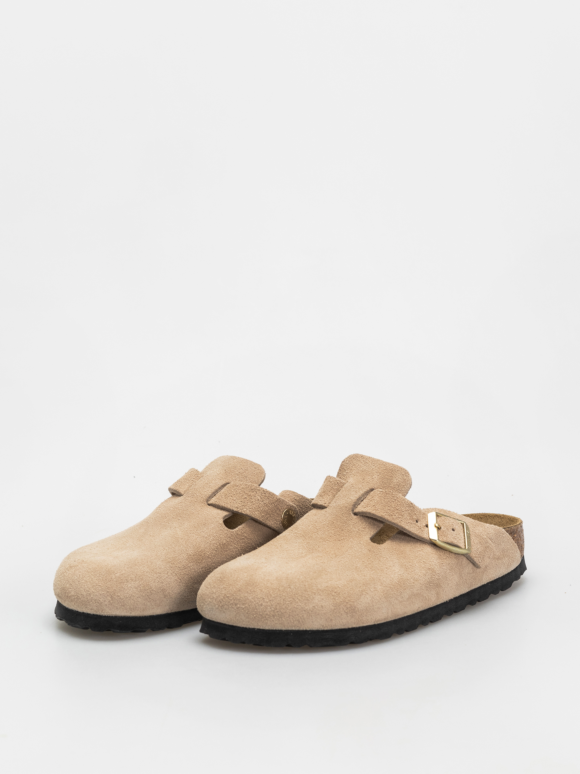 Чехли Birkenstock Boston Suede Leather Narrow Wmn (sandcastle)