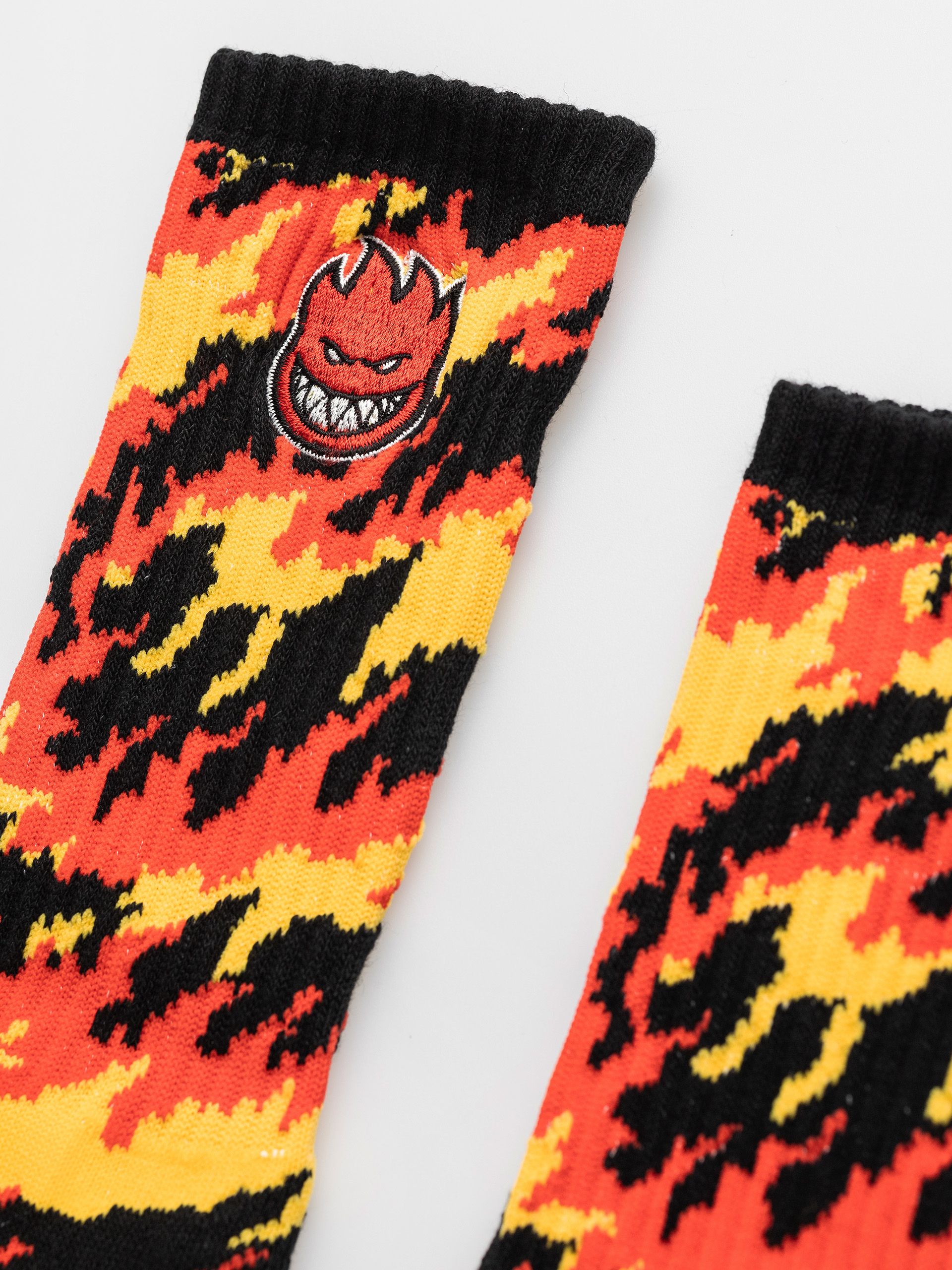 Чорапи Spitfire Bighead Fill Emb Flames Crew (red/yellow/black)
