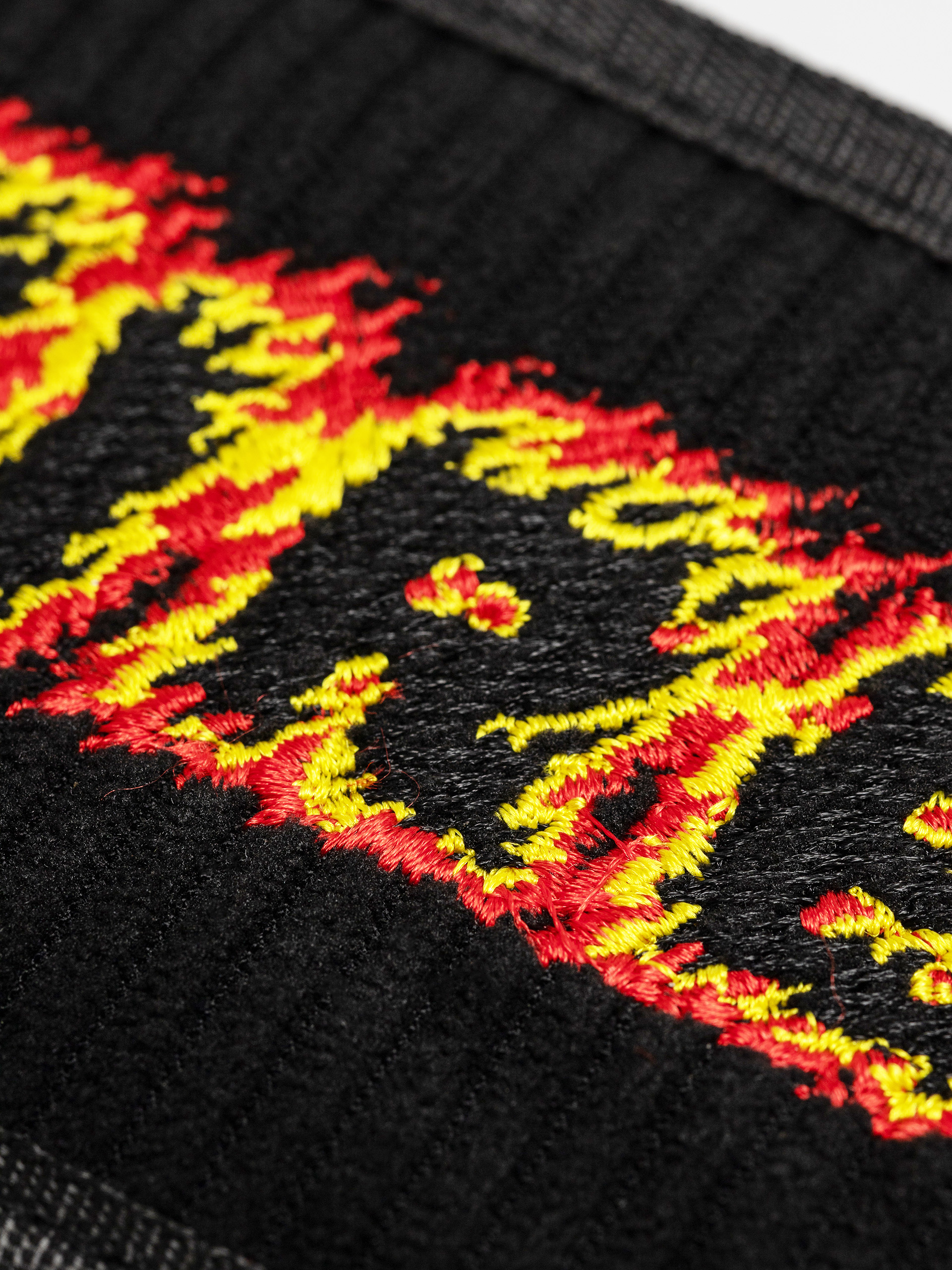 Портмоне Spitfire Flames Script (black)