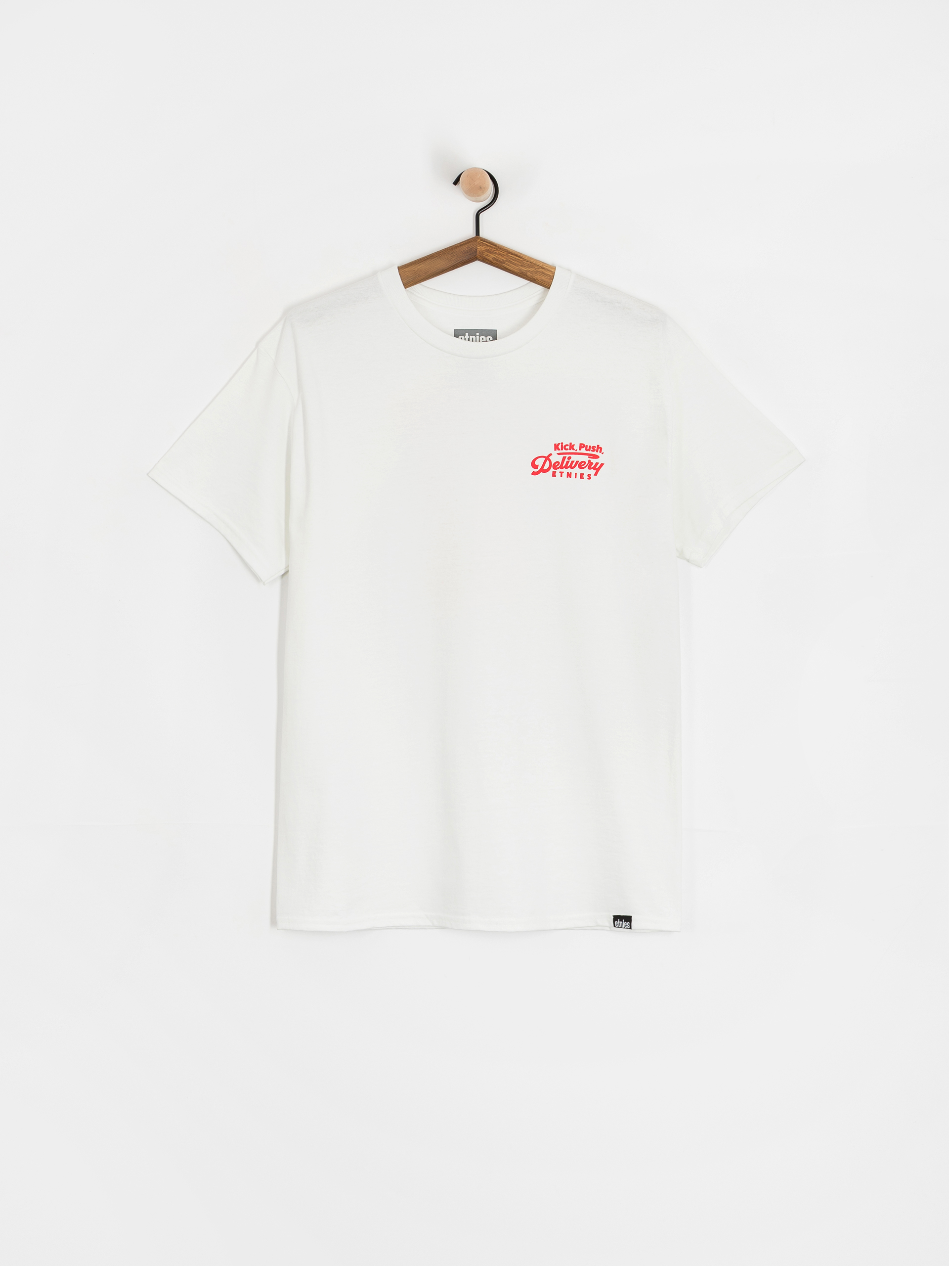 Тениска Etnies Kick Push (white/red)