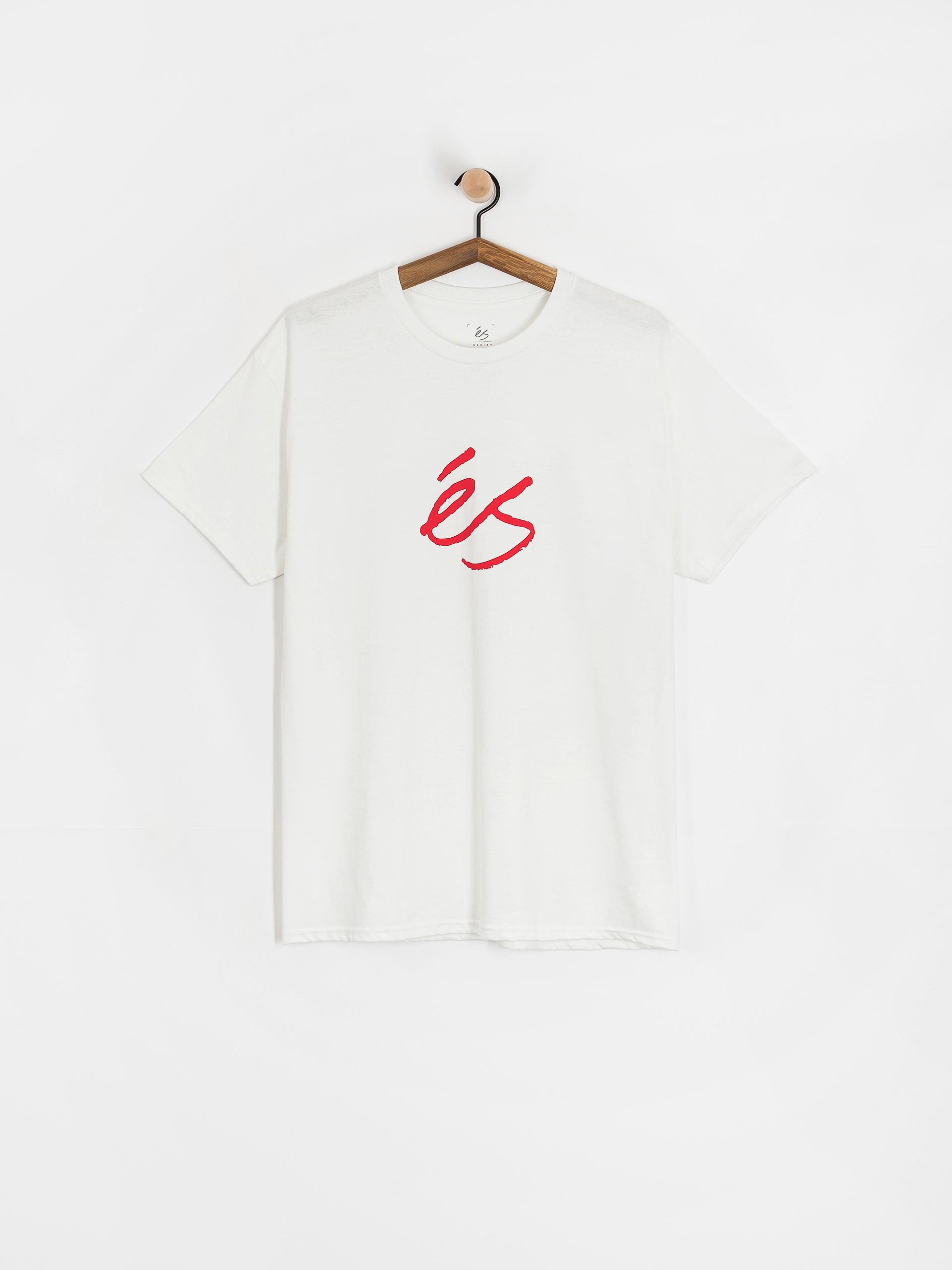 Тениска eS Script (white/red)