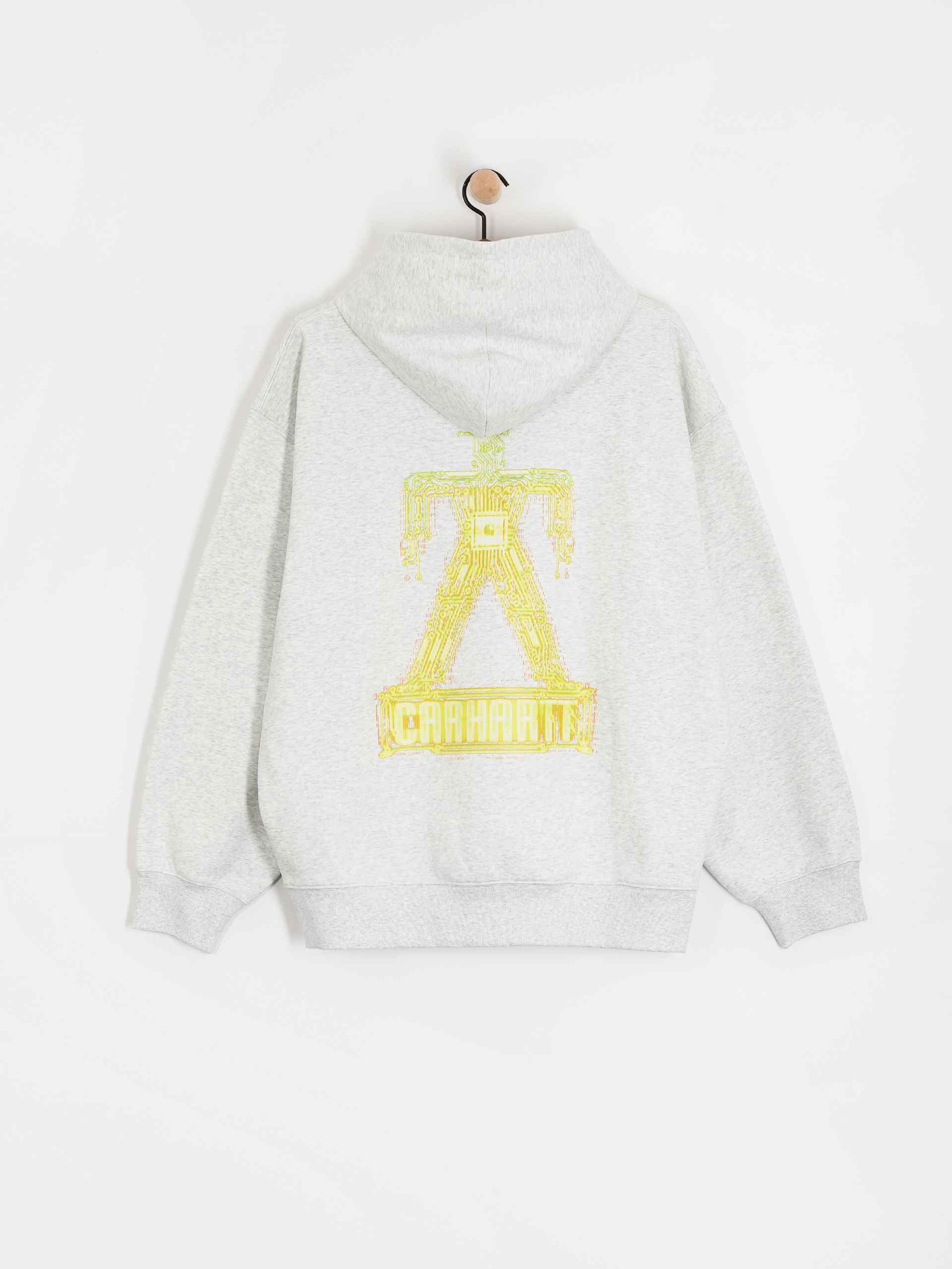 Суитшърт с качулка Carhartt WIP Electric Boogie HD (ash heather)