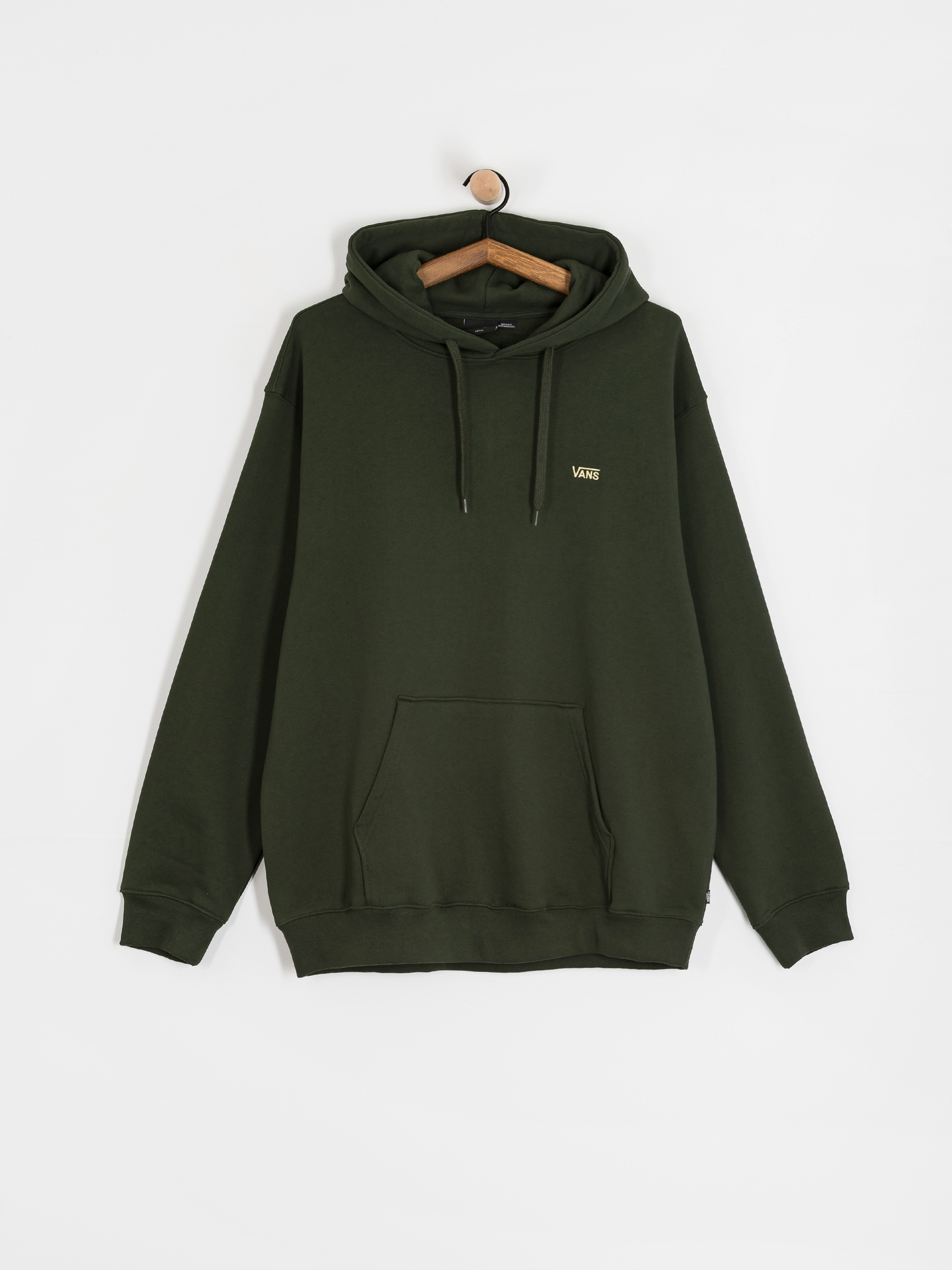 Суитшърт с качулка Vans Left Chest II Loose HD (dried kelp)