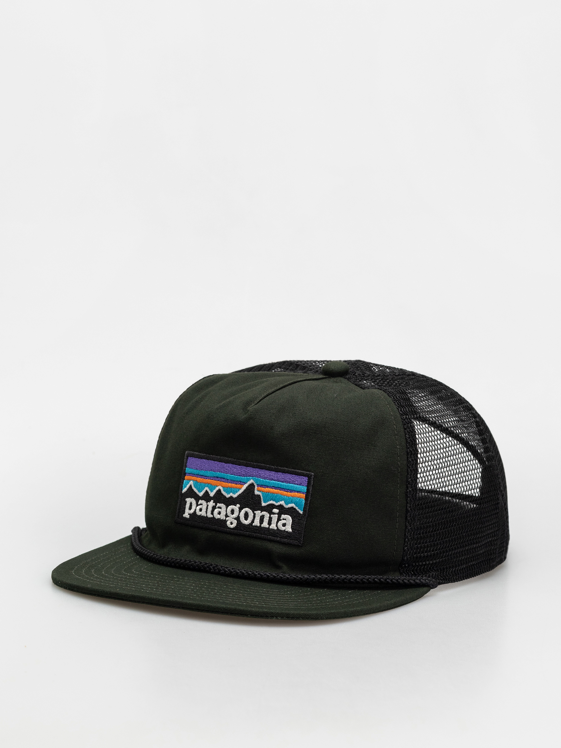 Шапка с козирка Patagonia Airfarer (p-6 logo old growth green)