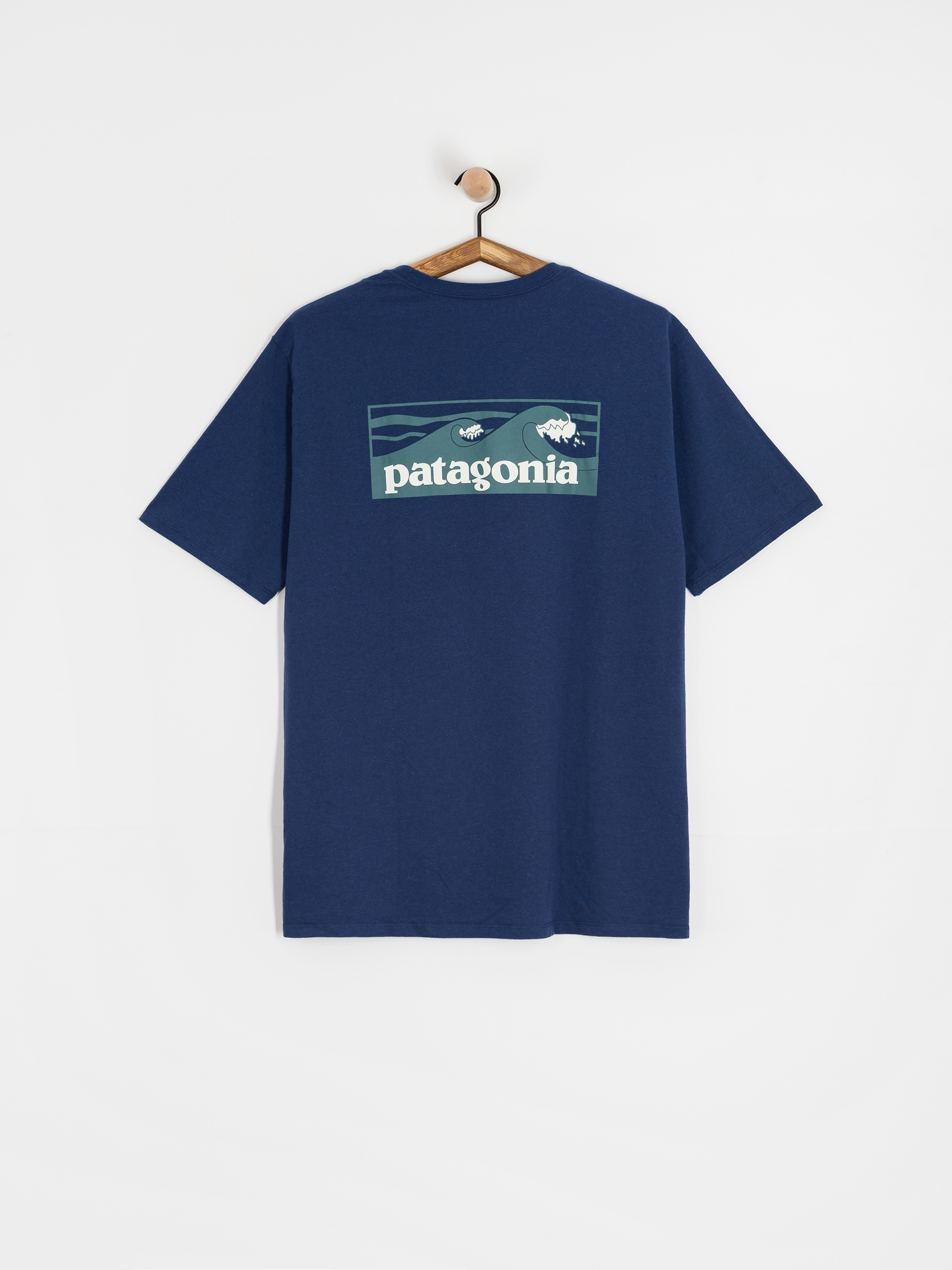 Тениска Patagonia Boardshort Logo Pocket Responsibili (clement blue)