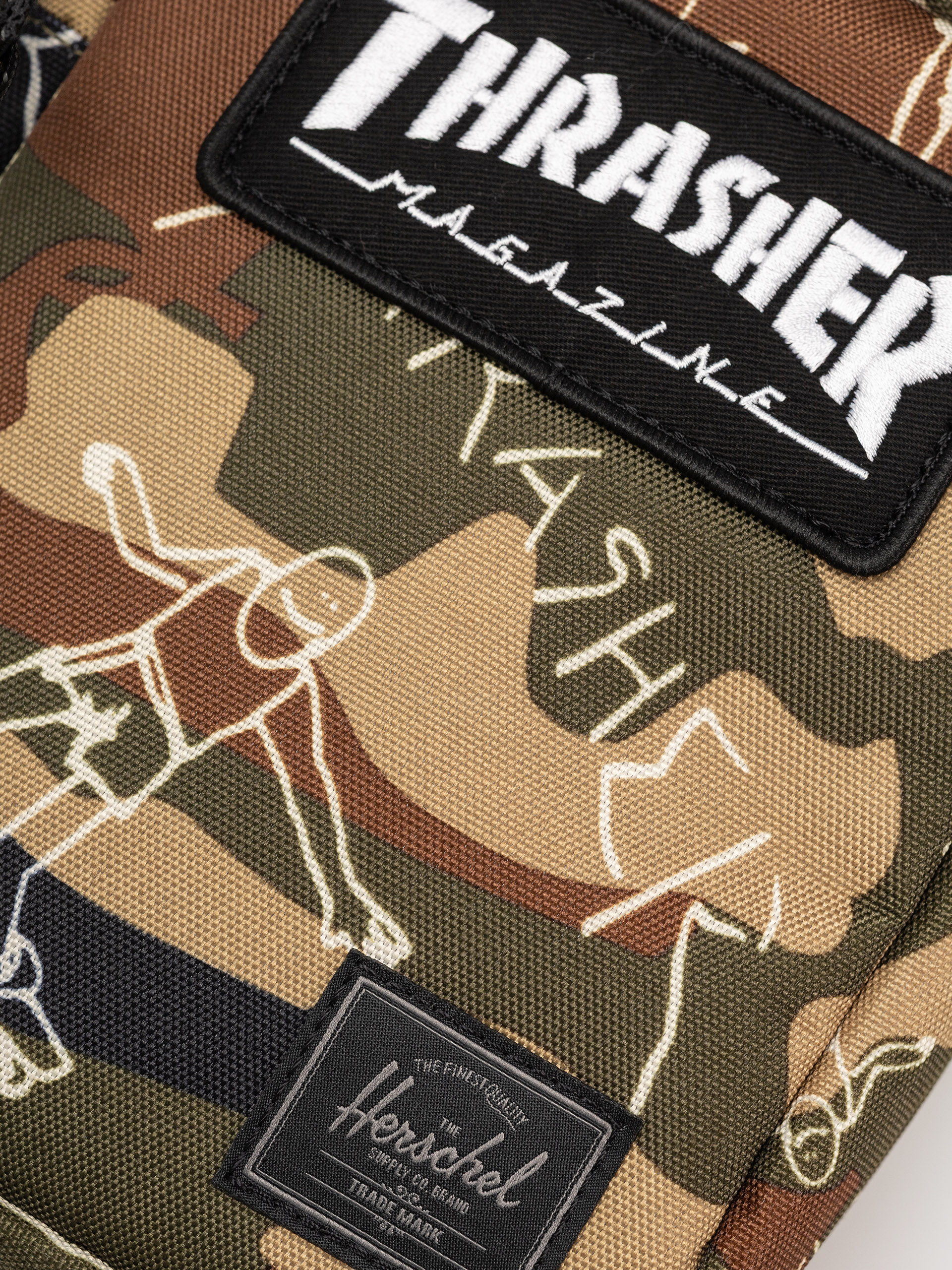 Чанта Herschel Supply Co. X Thrasher Gonz Heritage Crossbody (woodland camo)