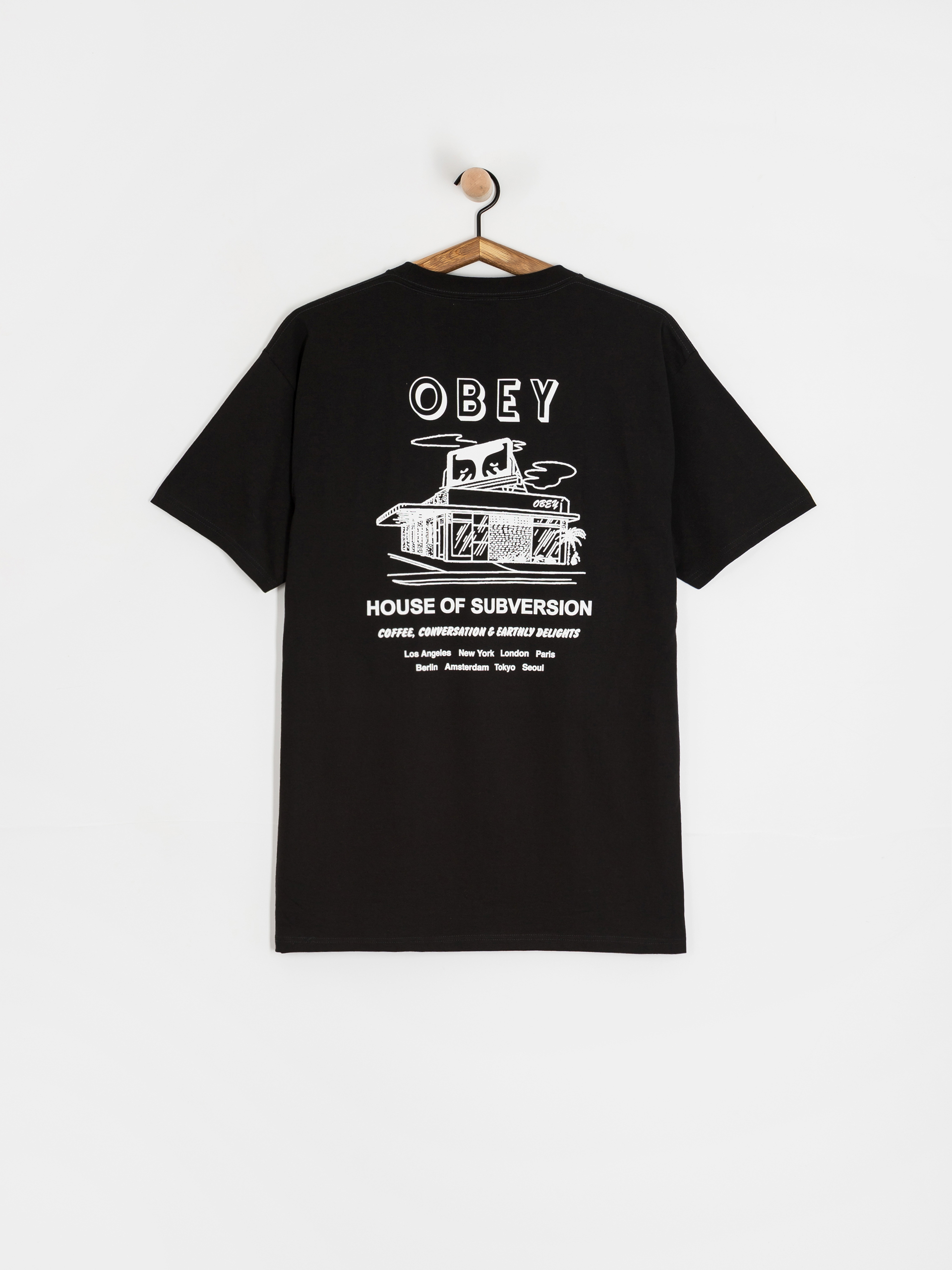 Тениска OBEY Obey House Of Subversion (black)
