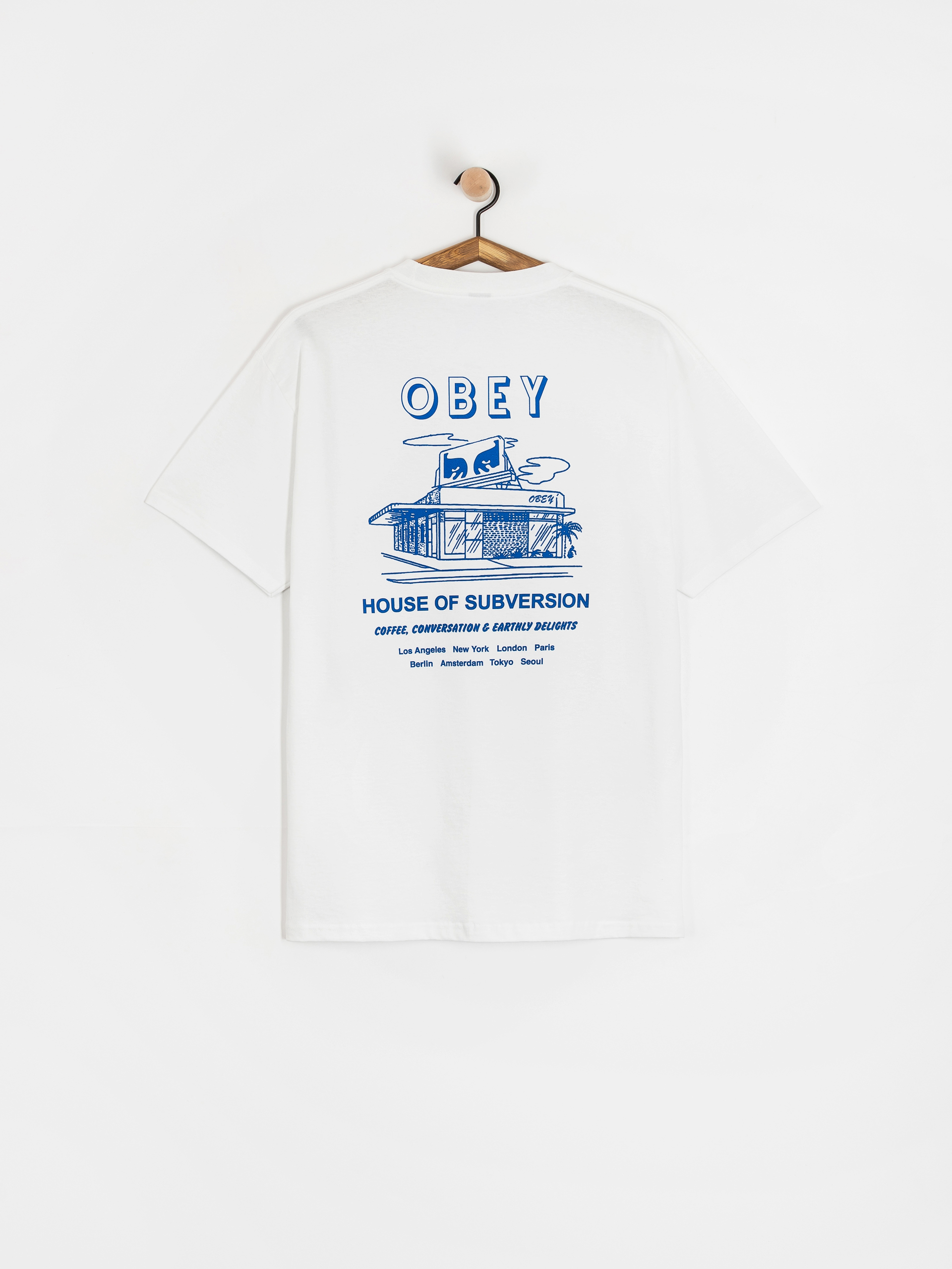 Тениска OBEY Obey House Of Subversion (white)